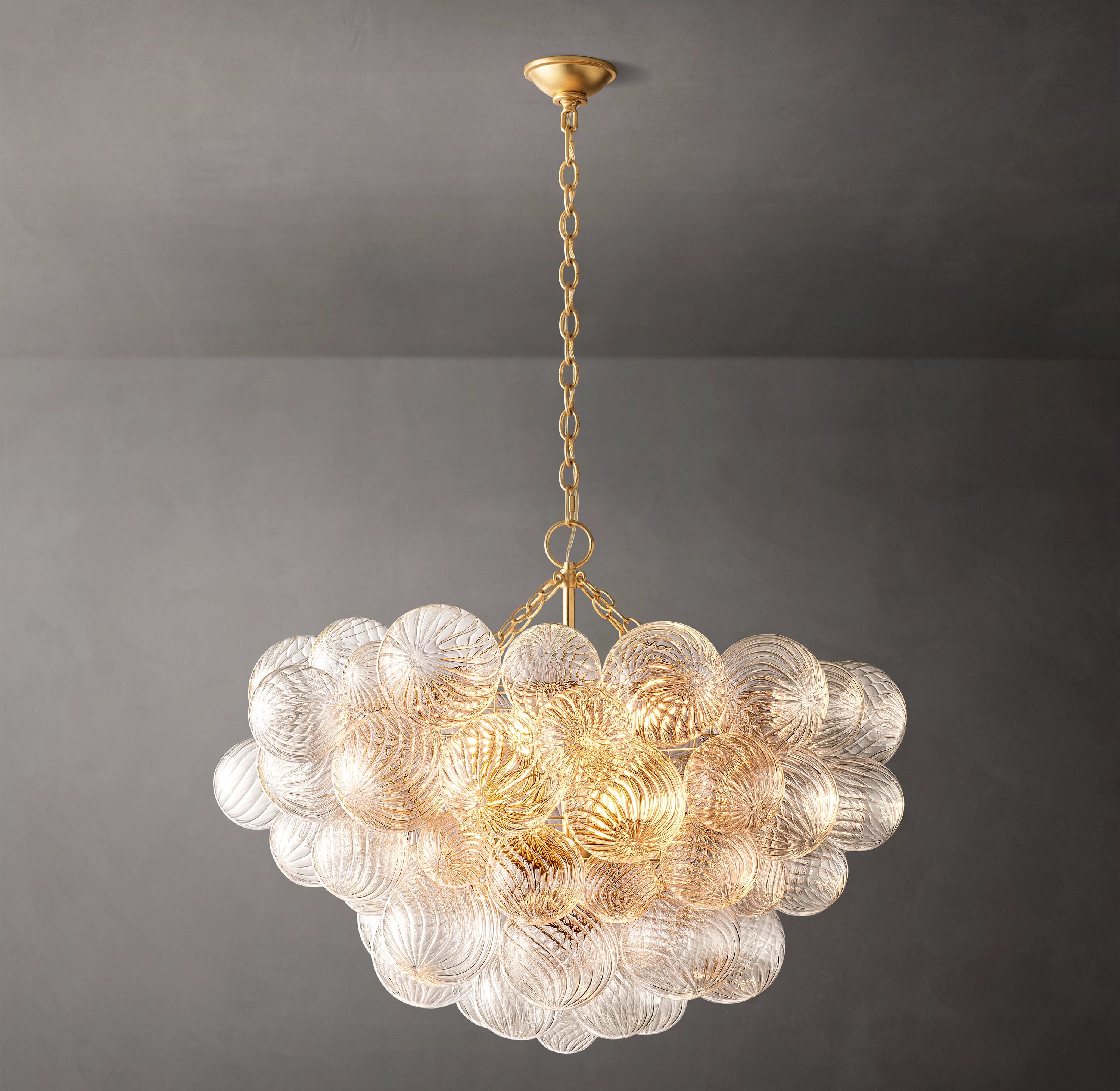 33 Inch Glass bubble Chandelier - Talia