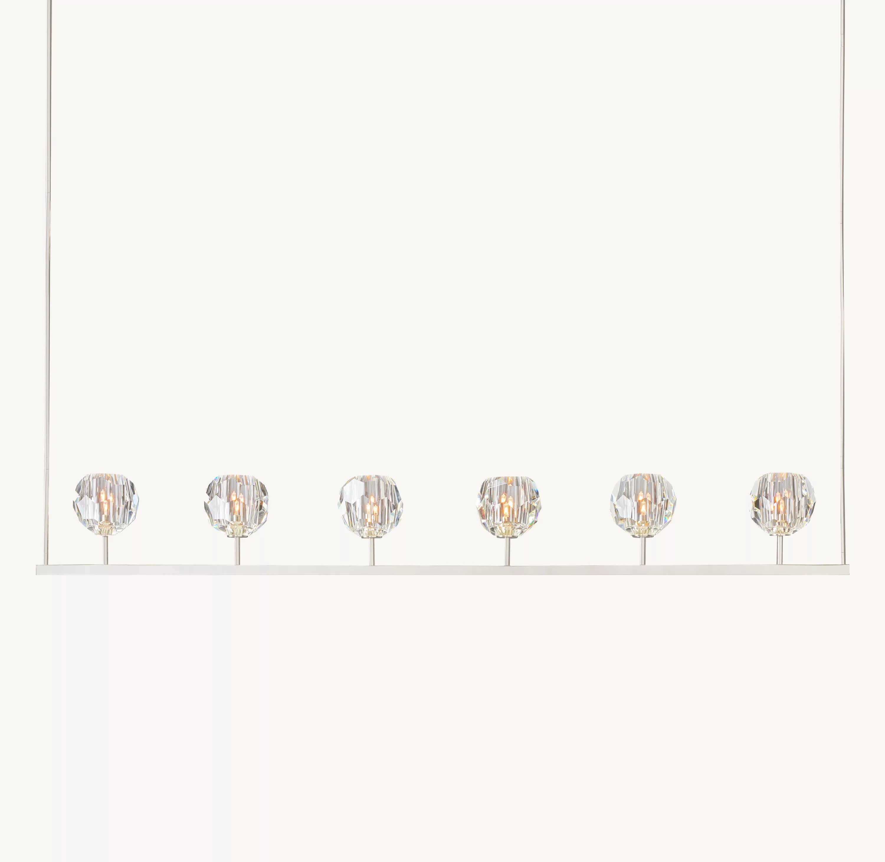 60 Inch Crystal Linear Chandelier – Boule