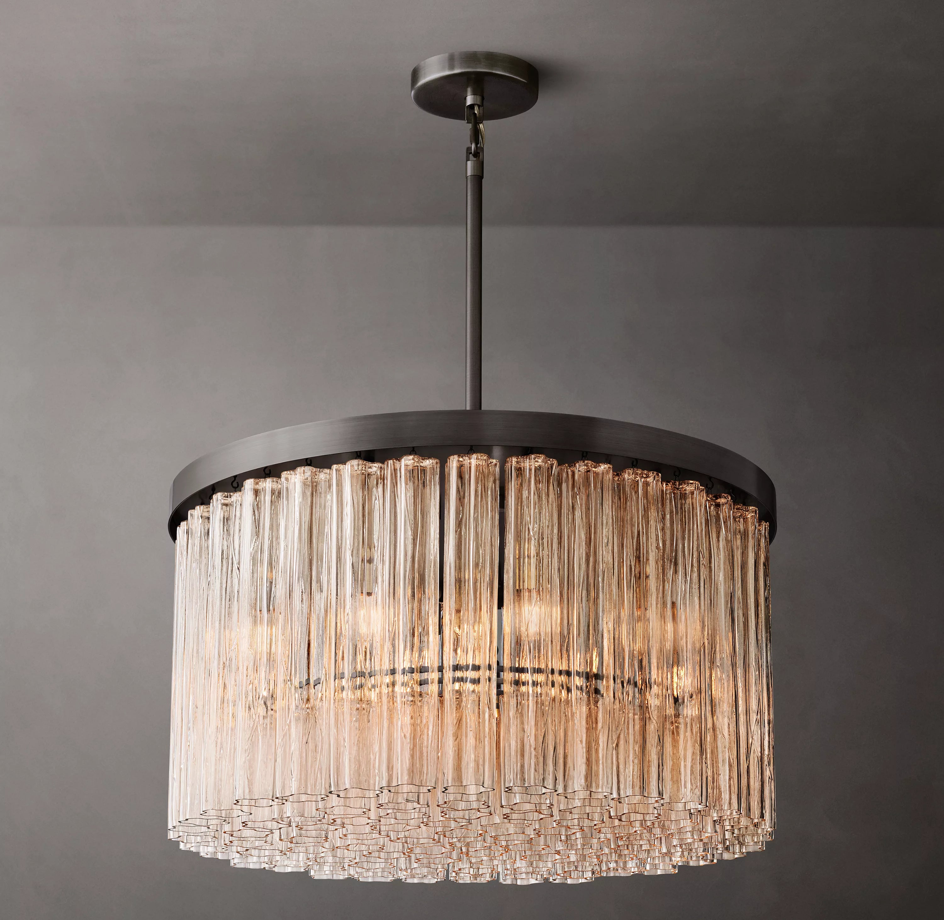 36 Inch Tronchi Glass Round Chandelier - Cielo