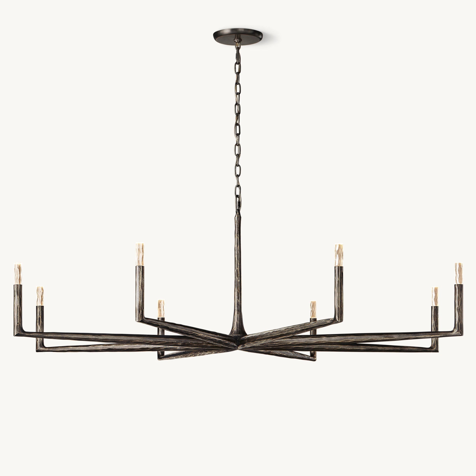 60 Inch Forged Candlestick Chandelier - Thaddeus
