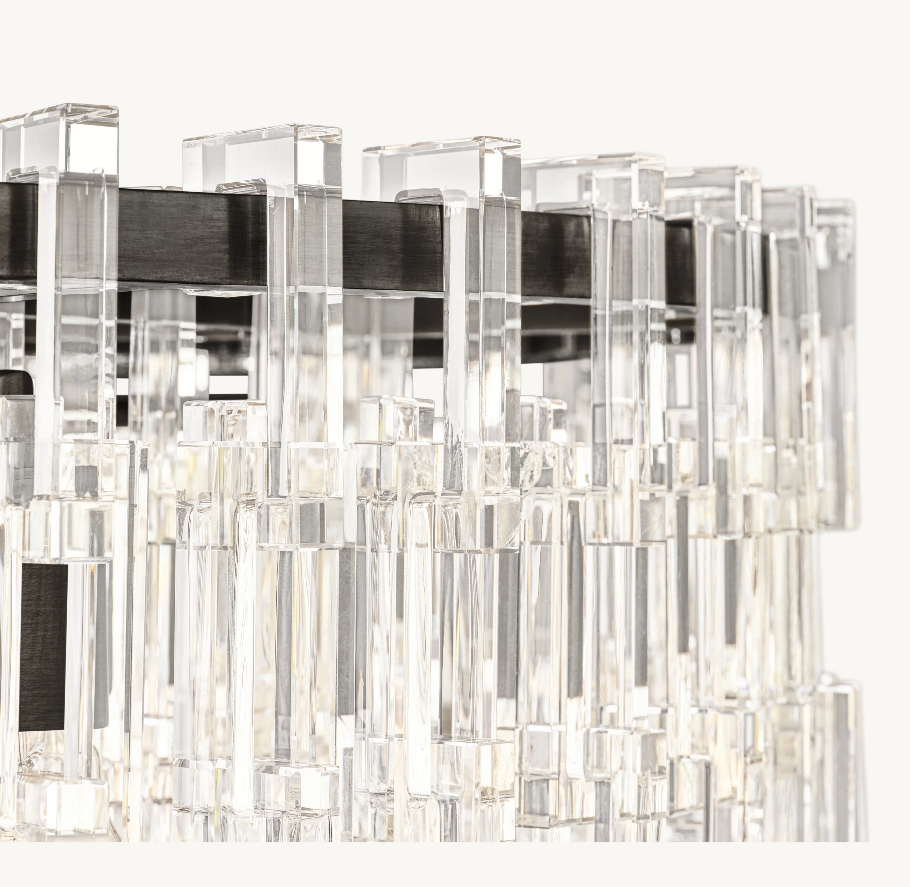 36 Inch Cascading Chain Crystal Chandelier - Marignan
