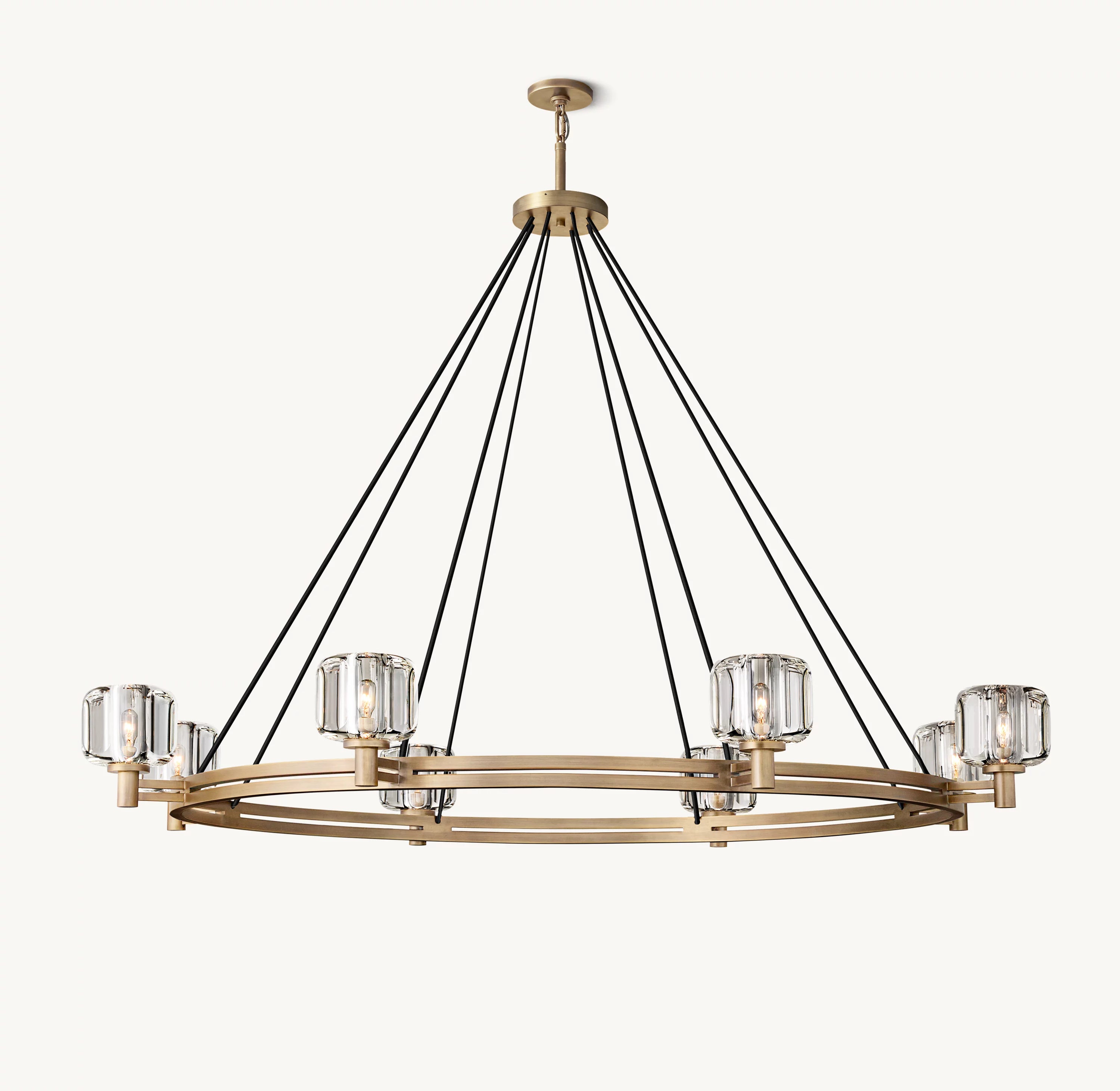 60 Inch Crystal Round Candle Chandelier - Demaret