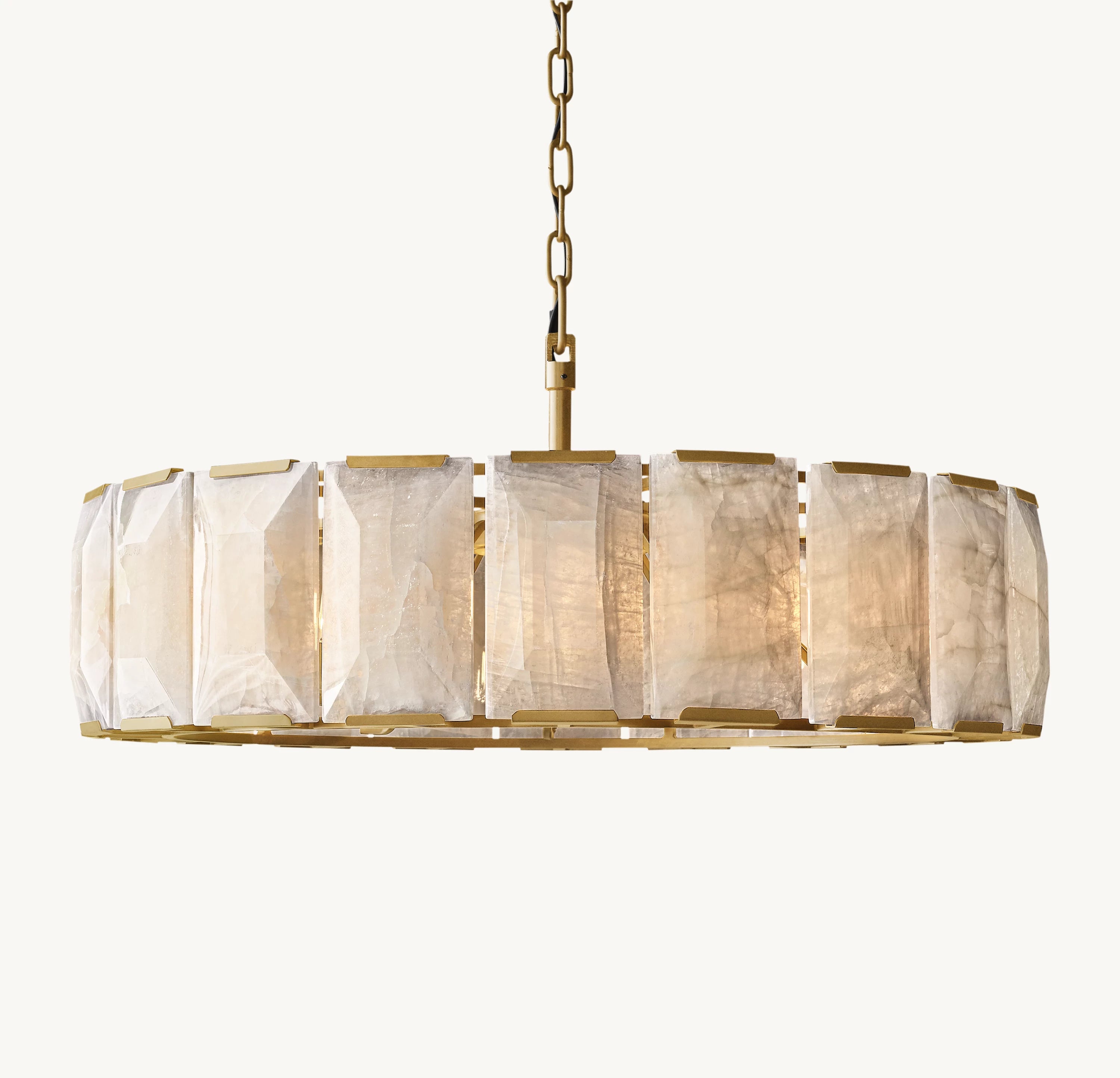 43 Inch Alabaster Round Chandelier – Harlow