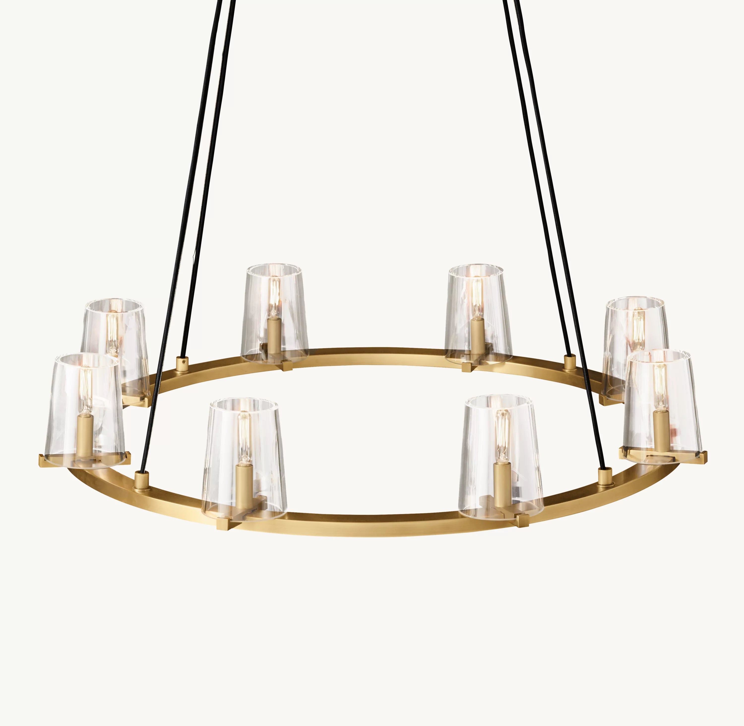 36 Inch Hurricane Candle Ring Chandelier - Pauillac