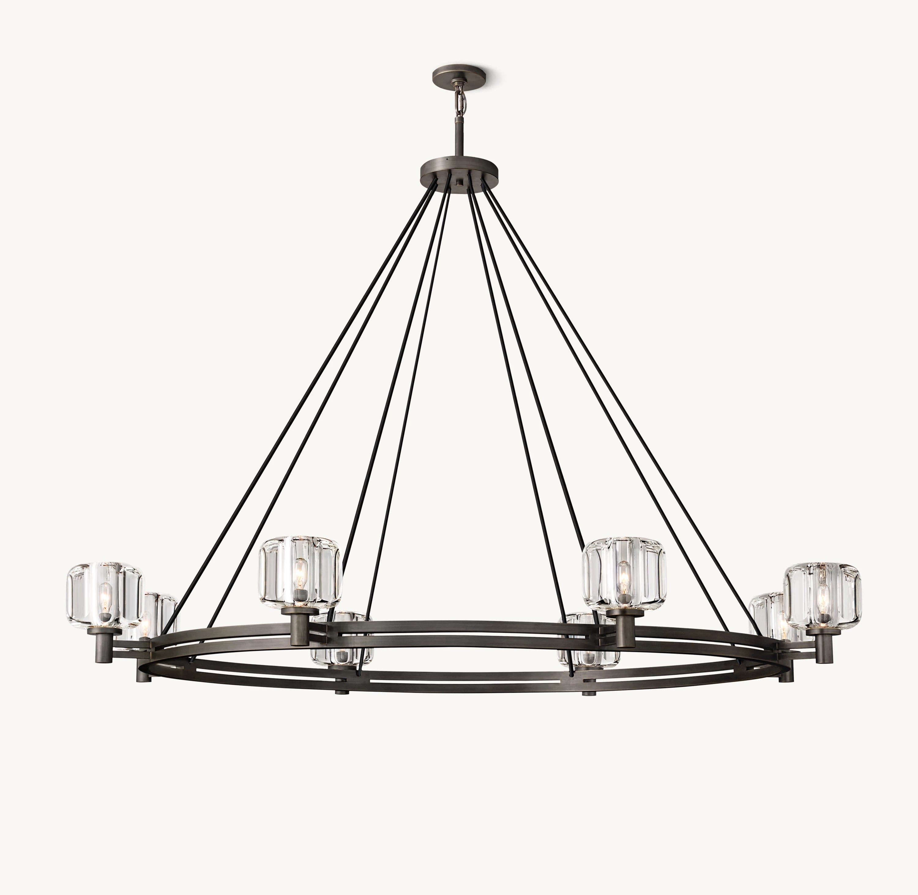 60 Inch Crystal Round Candle Chandelier - Demaret