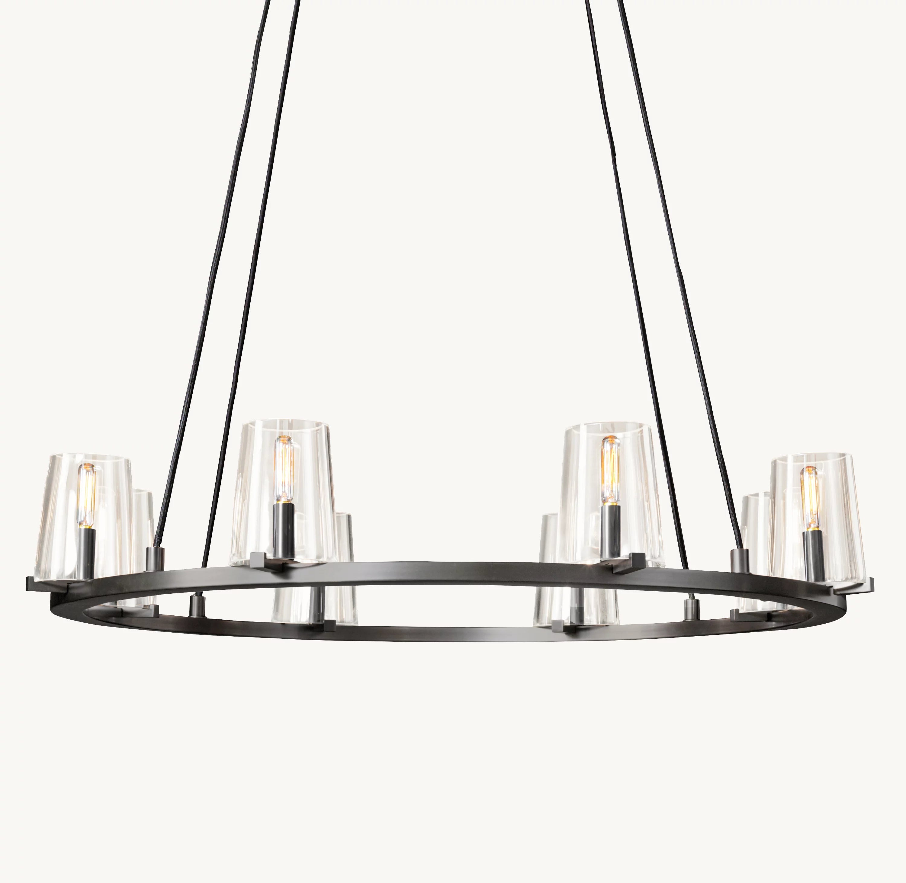 36 Inch Hurricane Candle Ring Chandelier - Pauillac