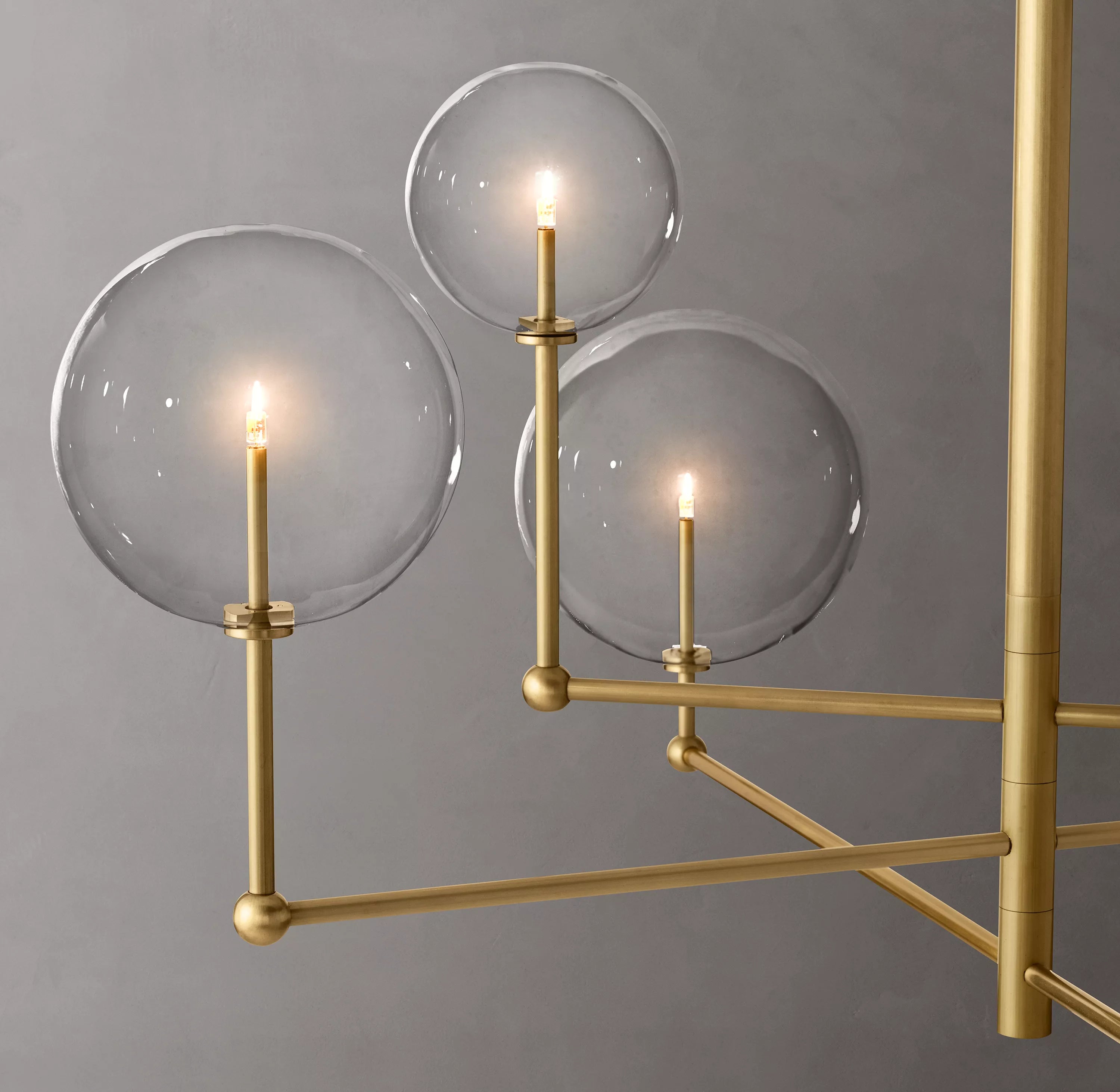 46 Inch Sputnik Globe Glass Chandelier - Mobile