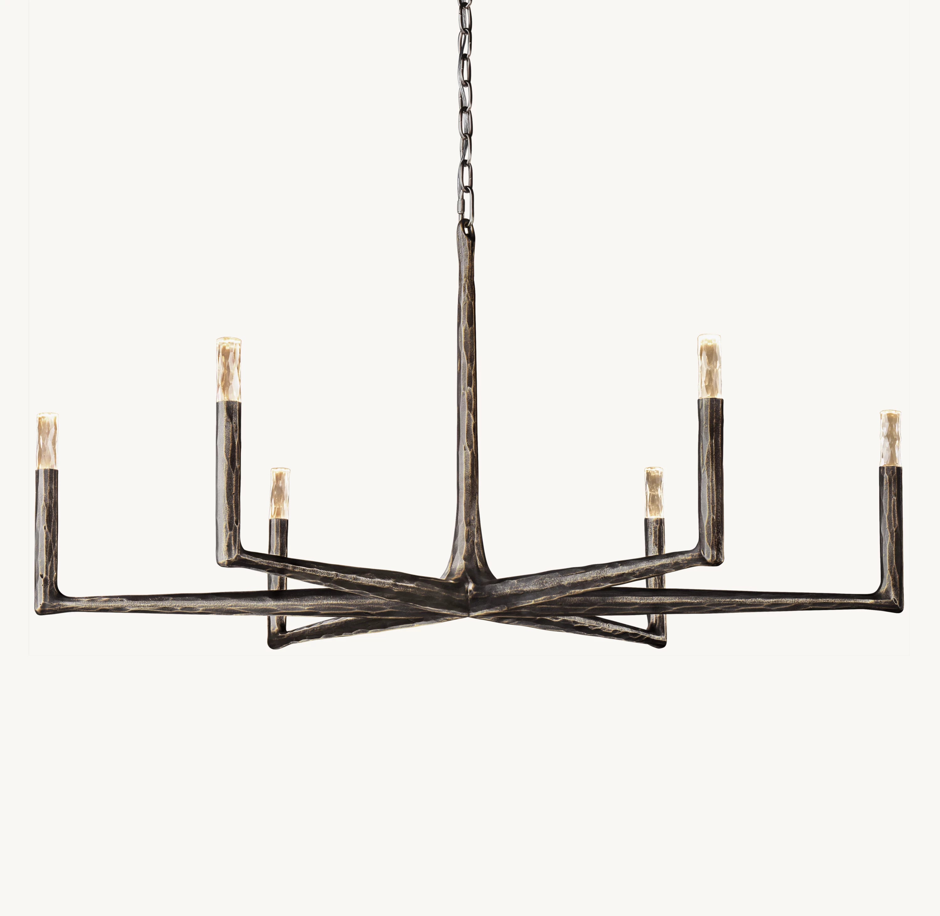 48 Inch Forged Candlestick Chandelier - Thaddeus