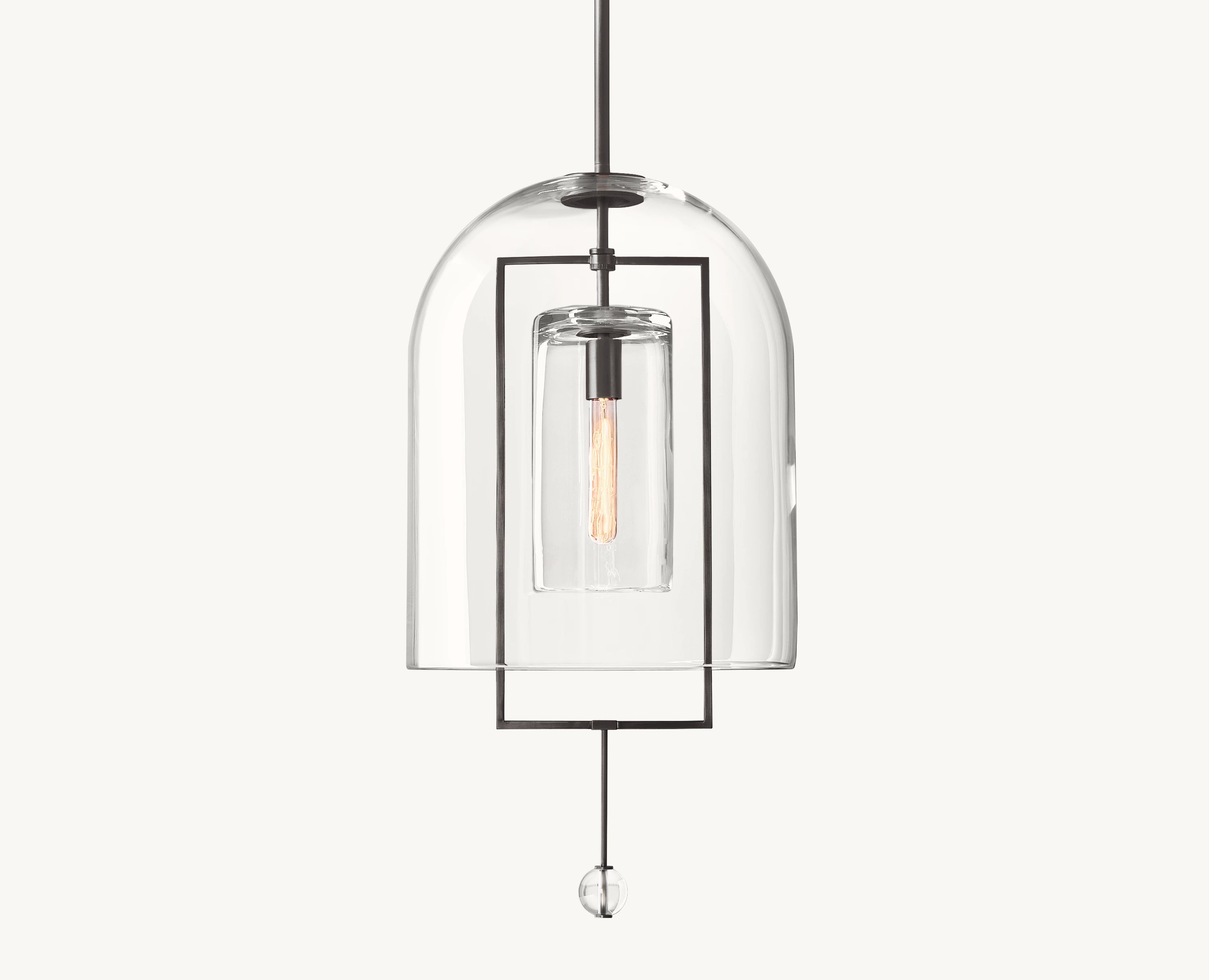 15 Inch Bell Glass Pendant Light - Fulcrum