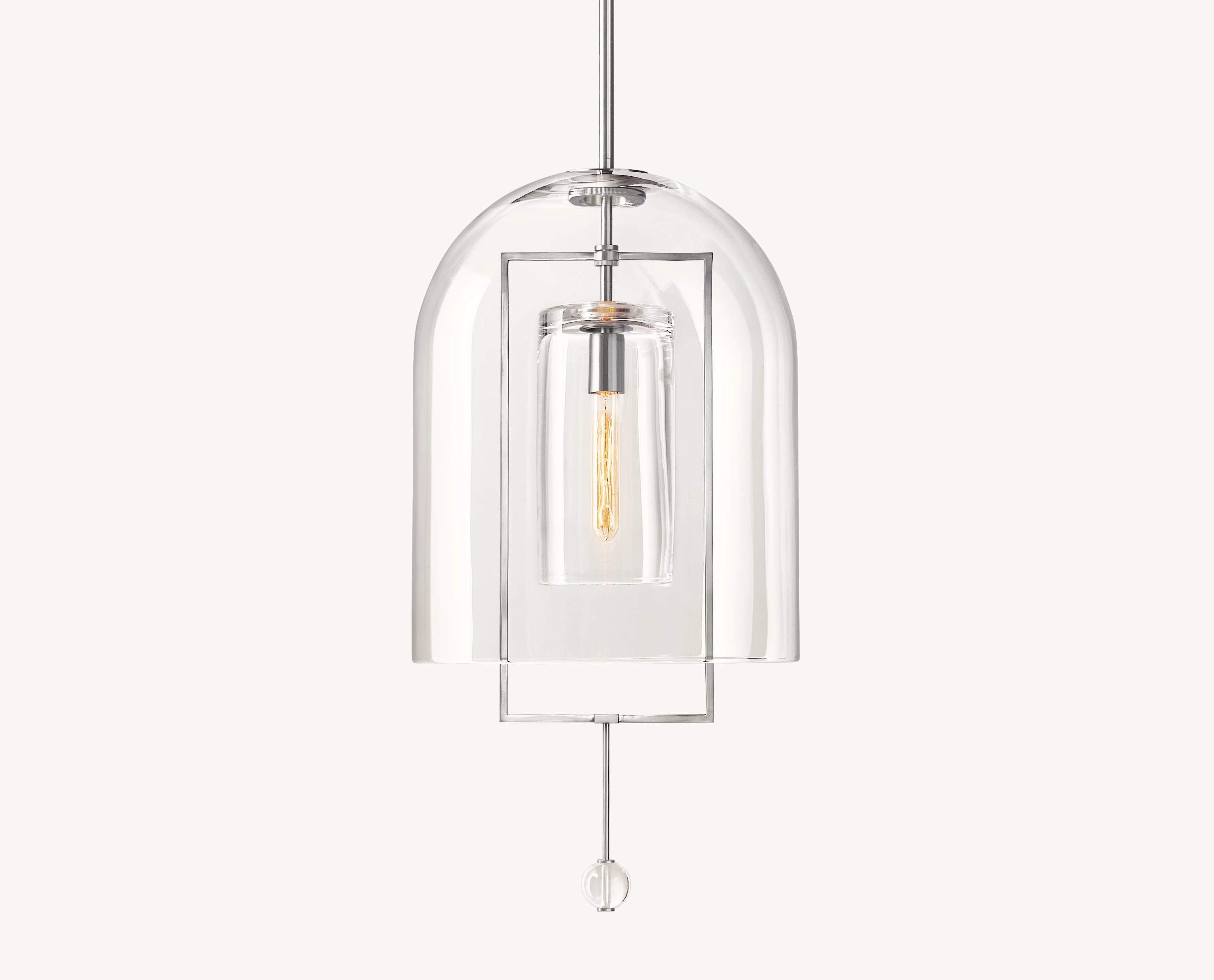 15 Inch Bell Glass Pendant Light - Fulcrum