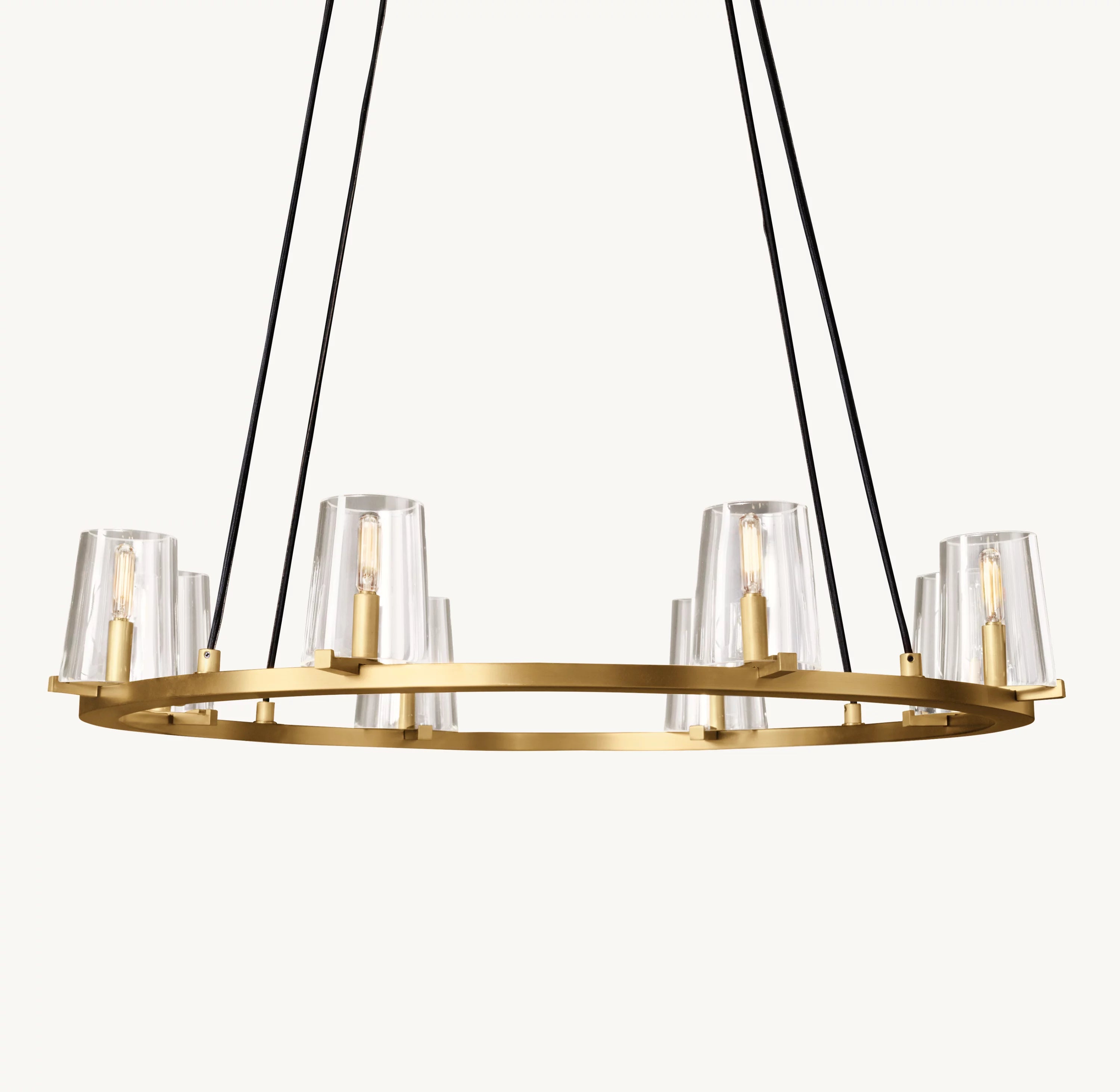 36 Inch Hurricane Candle Ring Chandelier - Pauillac