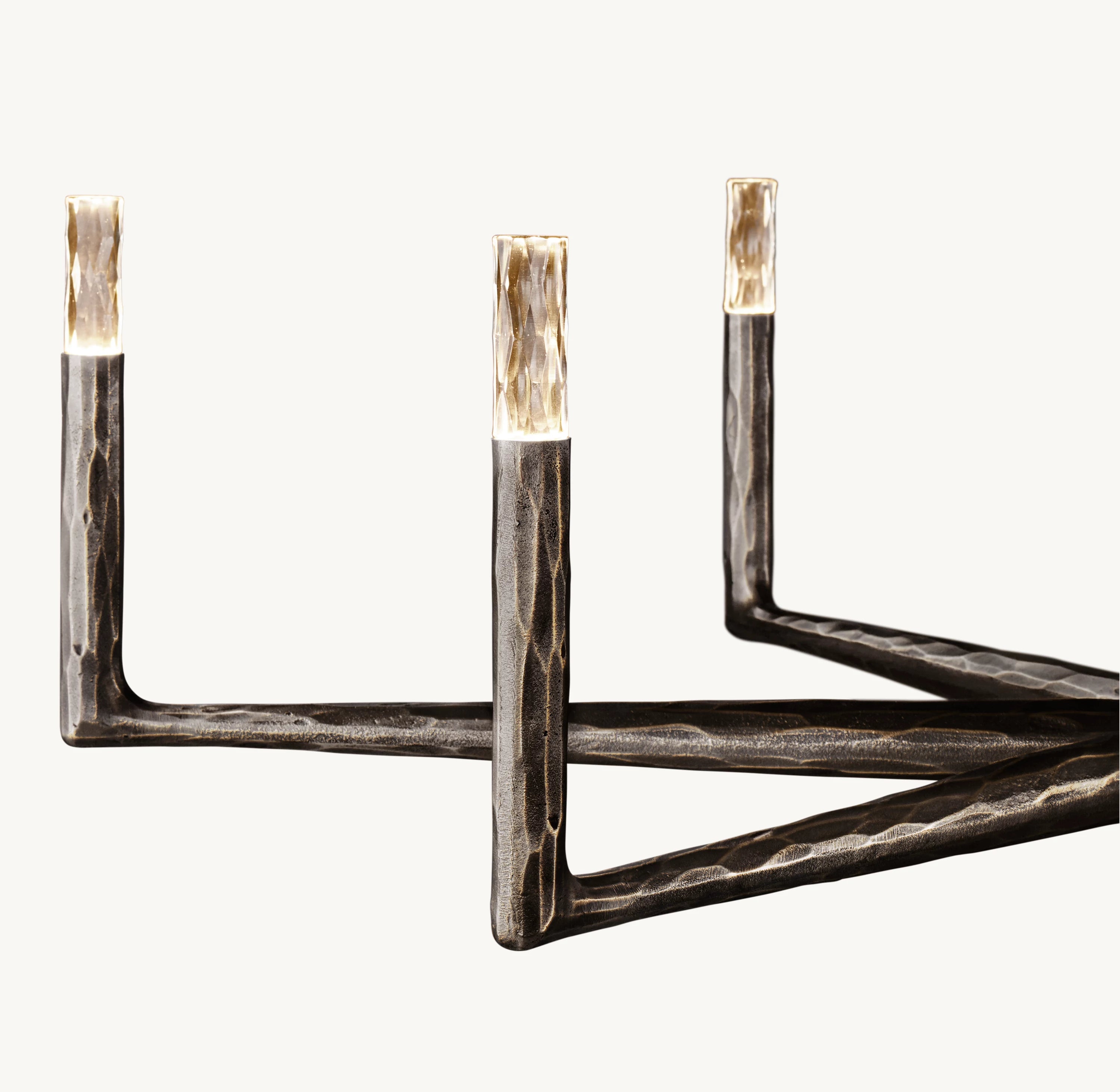 36 Inch Forged Candlestick Chandelier - Thaddeus