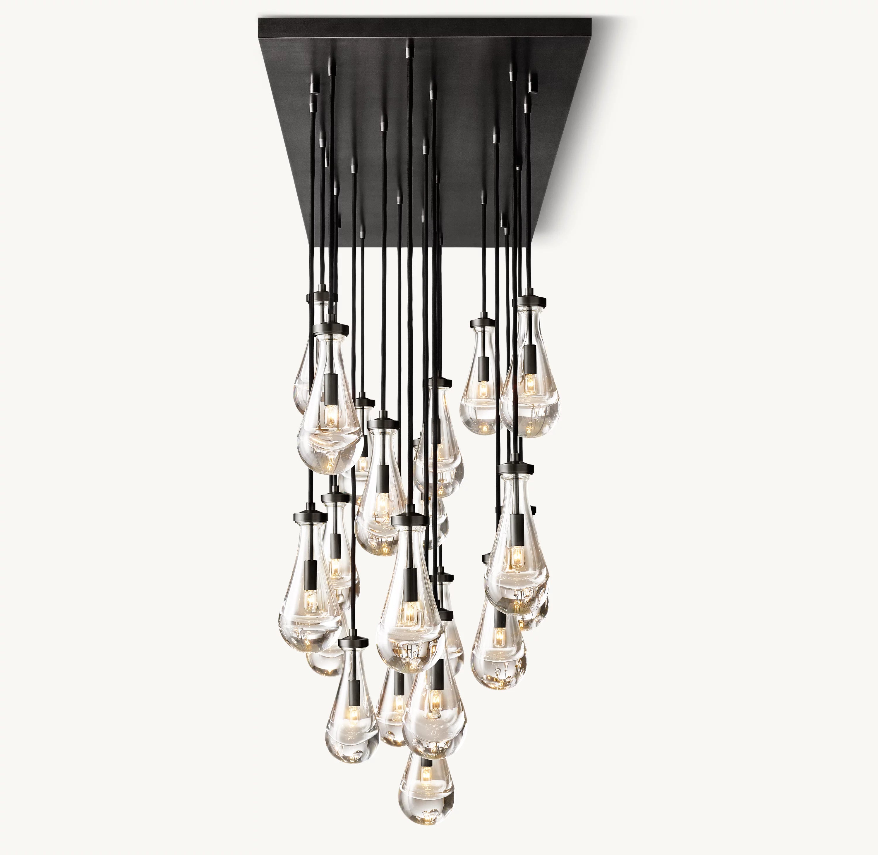 72 Inch Raindrop Linear Chandelier – Ava