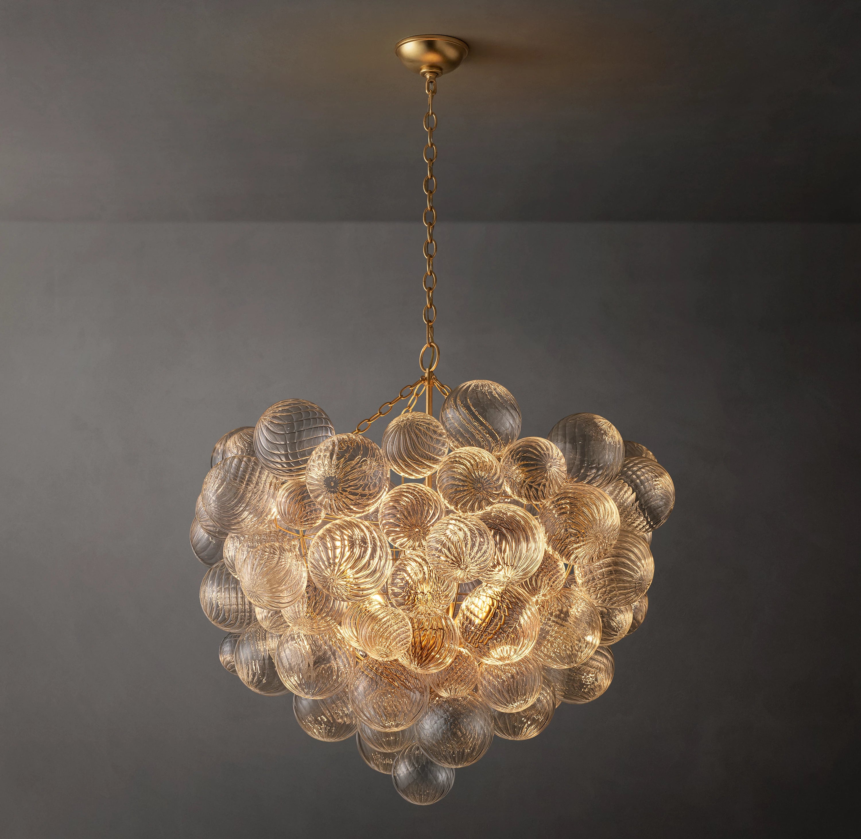 38 Inch Glass bubble Chandelier - Talia