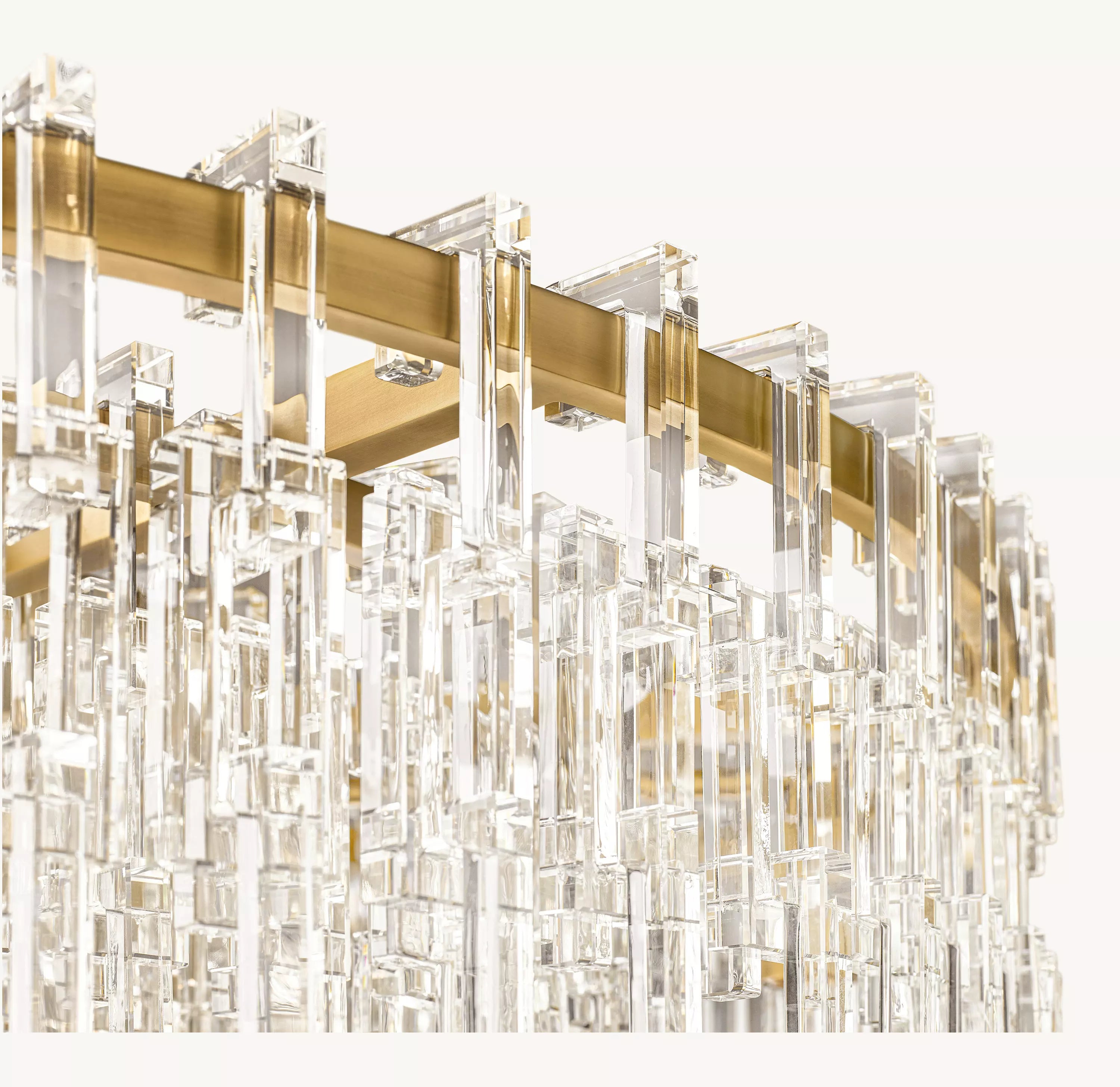 48 Inch Cascading Chain Crystal Round Chandelier - Marignan