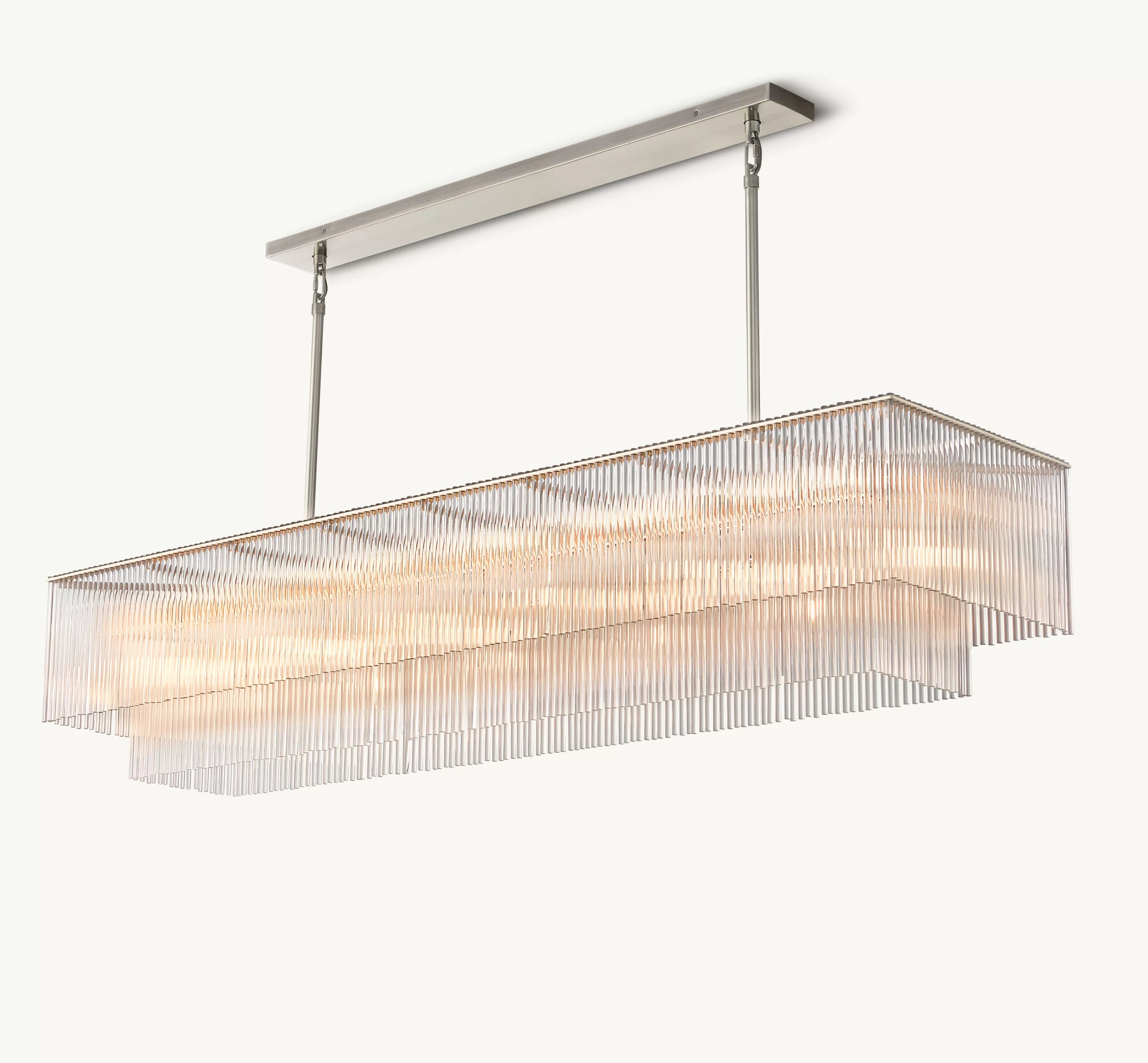 72 Inch Crystal Rod Rectangular Chandelier - Amadeo