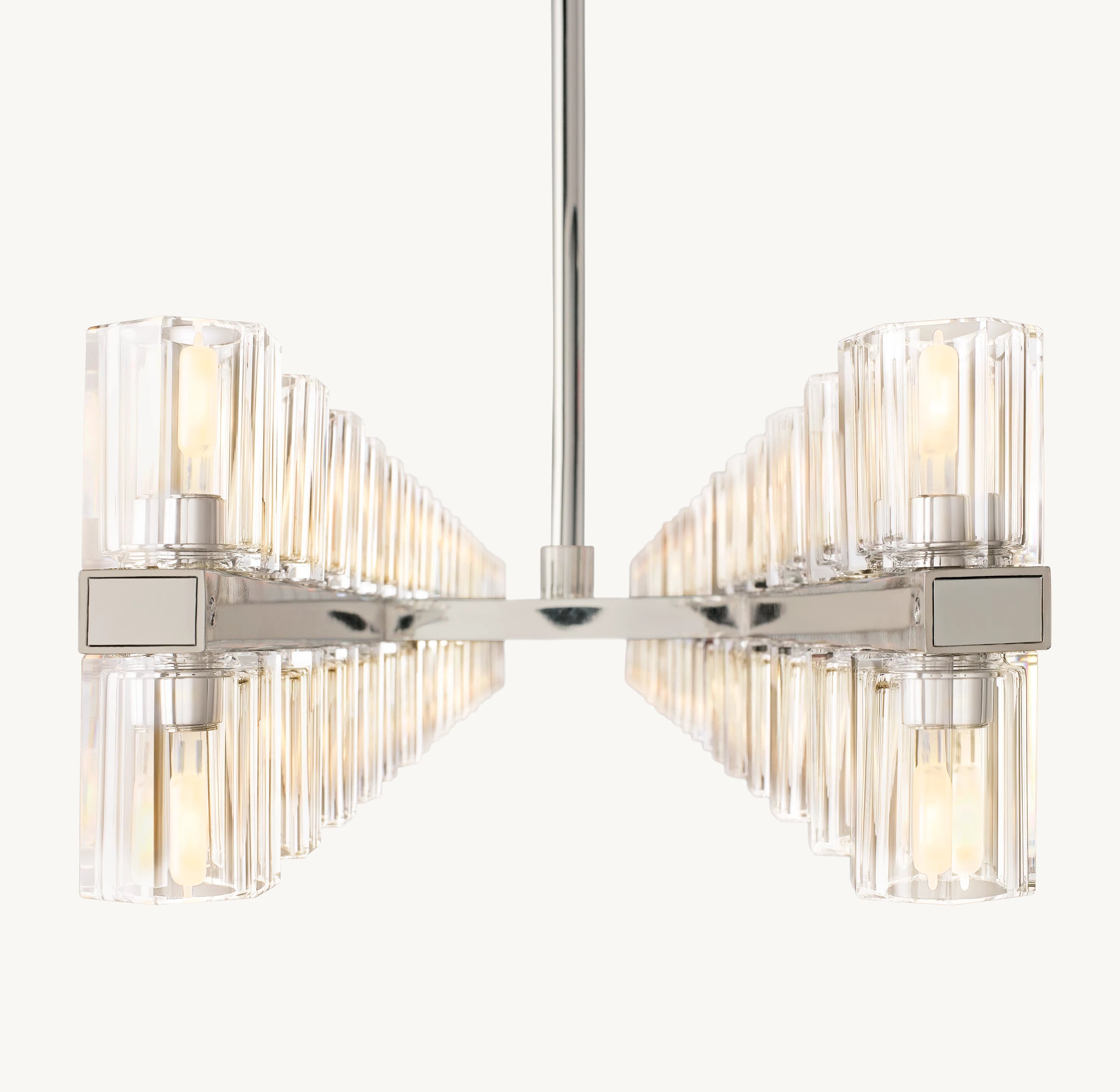 72 Inch Hexagonal Crystal Linear Chandelier – Arcachon
