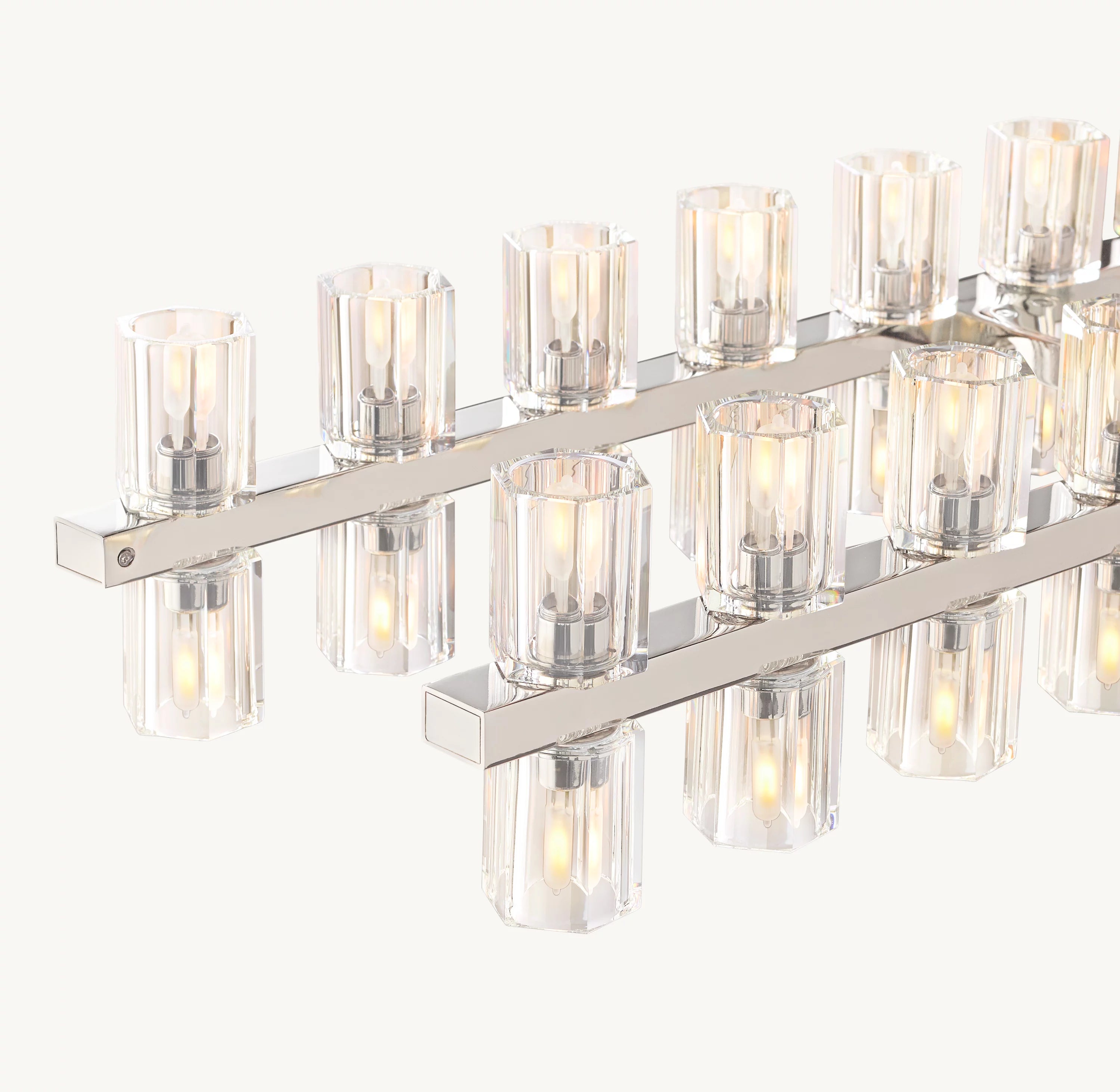 72 Inch Hexagonal Crystal Linear Chandelier – Arcachon