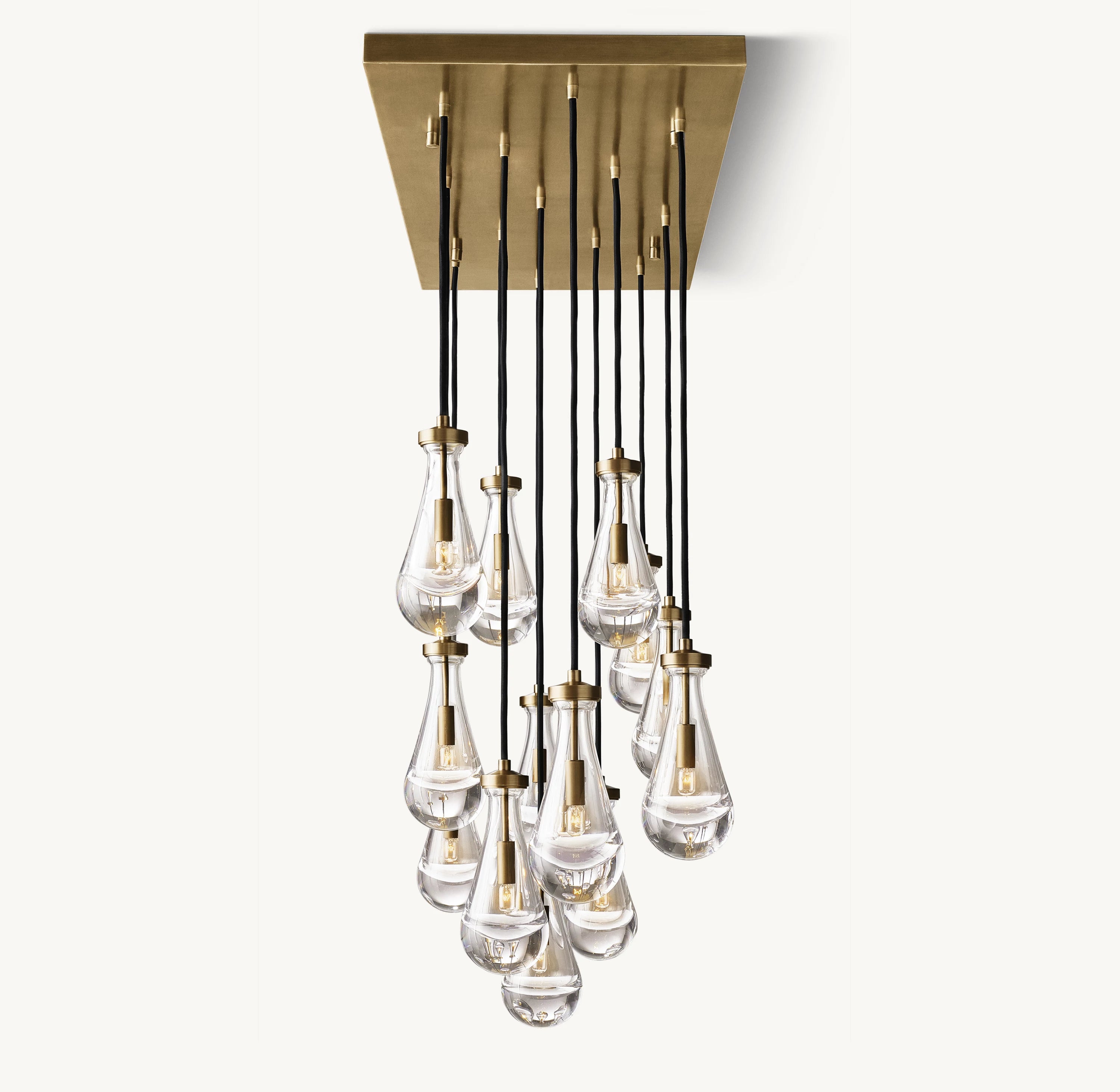 54 Inch Raindrop Linear Chandelier – Ava
