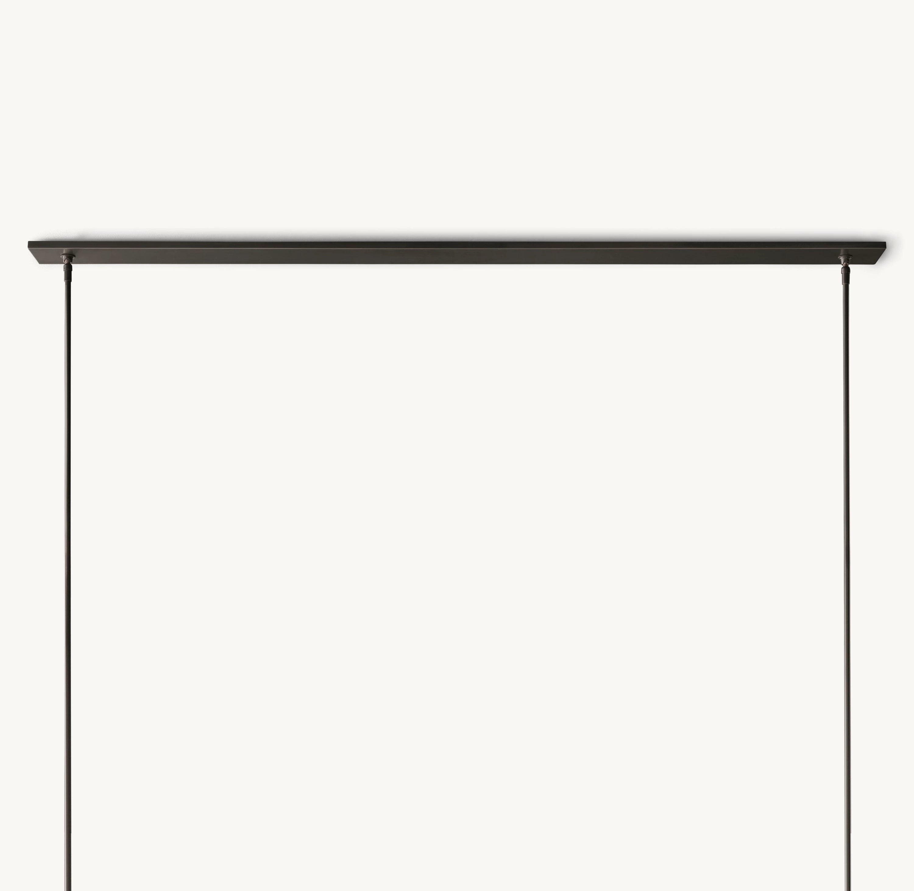 69 Inch Cylindrical Glass Candle Linear Chandelier - Ravelle