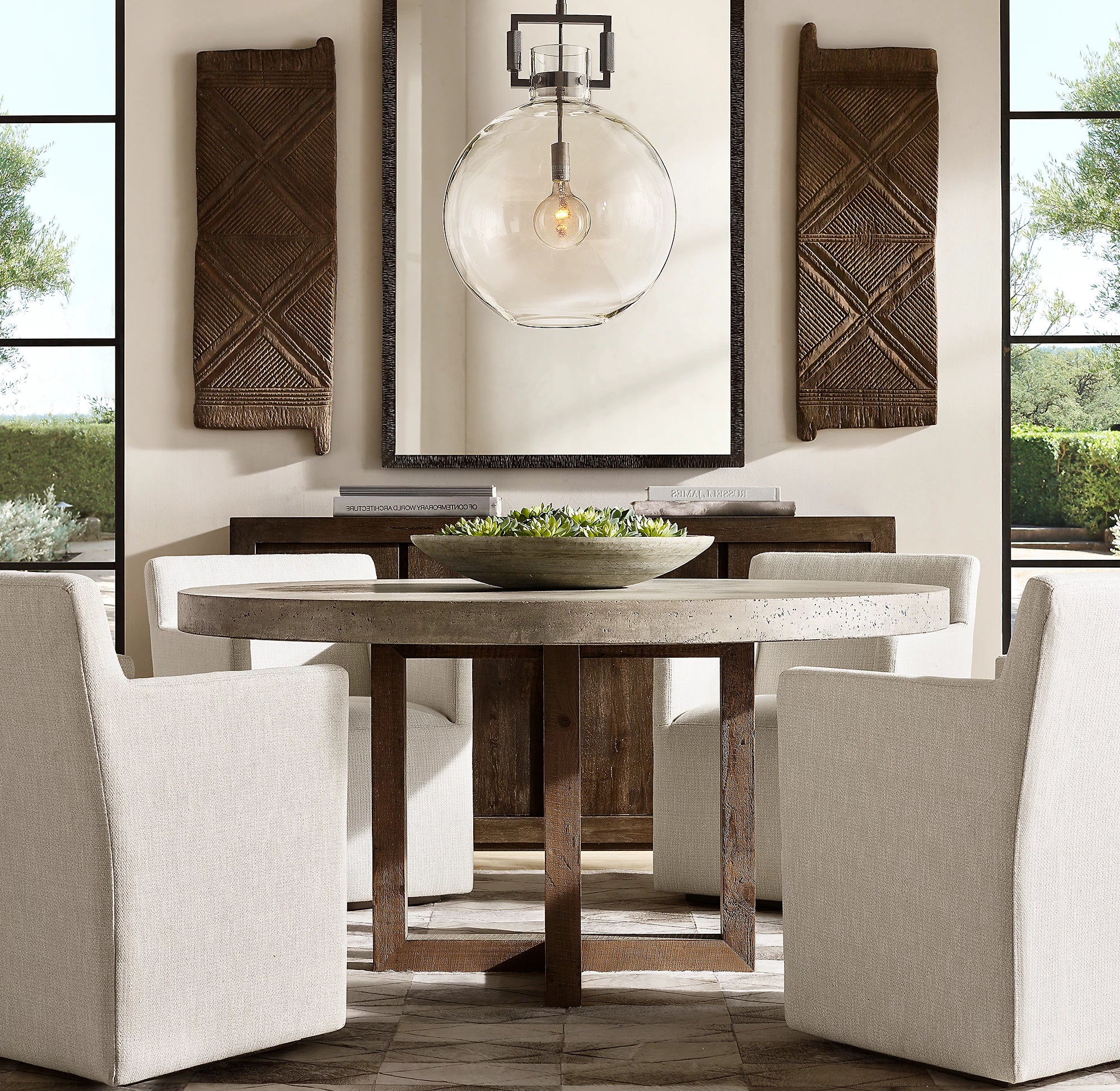 18 Inch Clear Glass Globe Pendant Light - Machinist