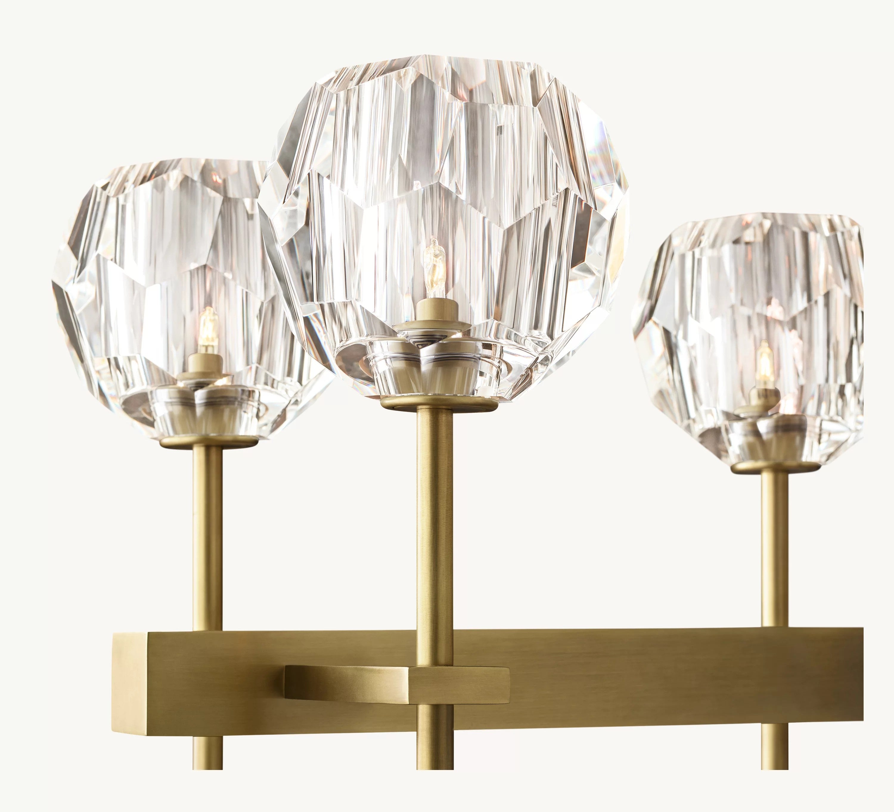 60 Inch Crystal Double Linear Chandelier – Boule