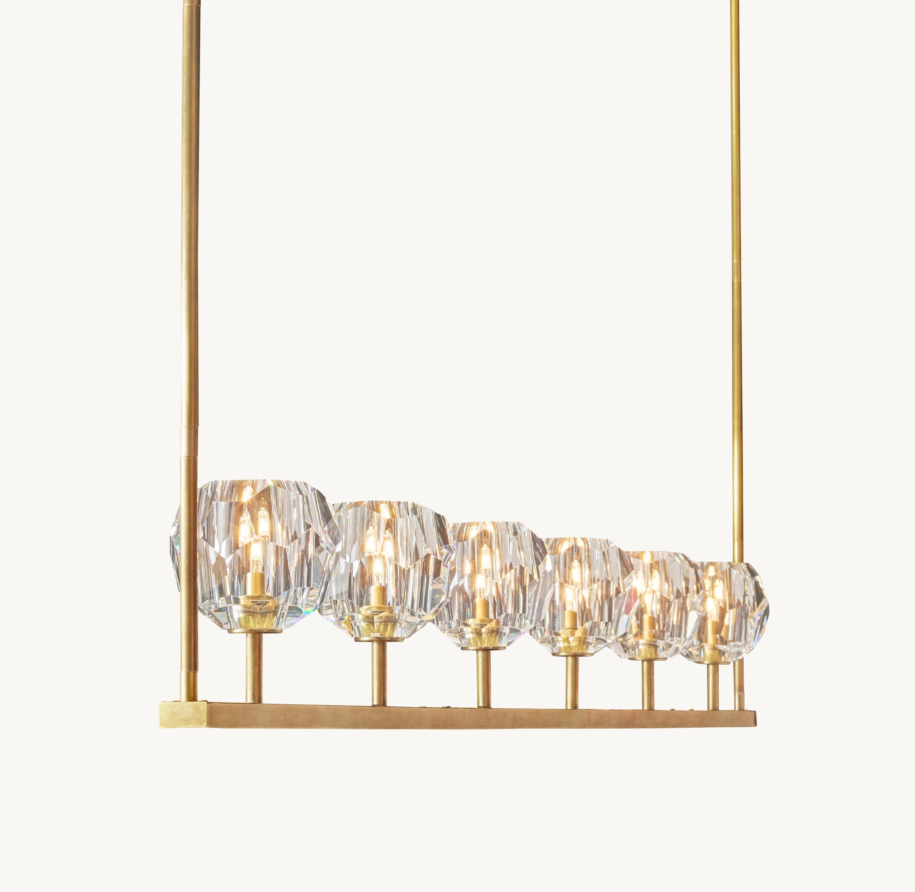 60 Inch Crystal Linear Chandelier – Boule