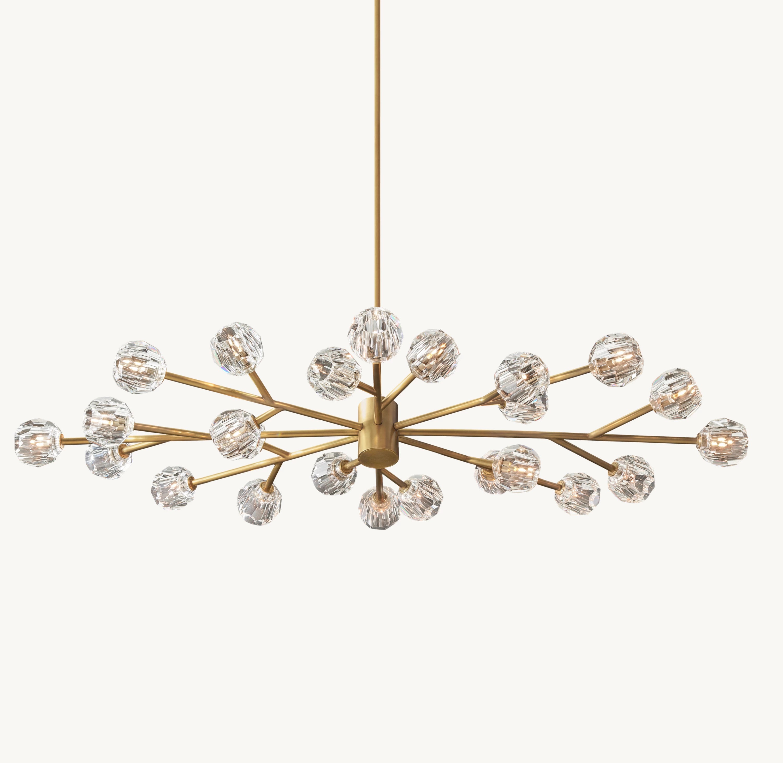 72 Inch Crystal Arm Oval Chandelier – Boule