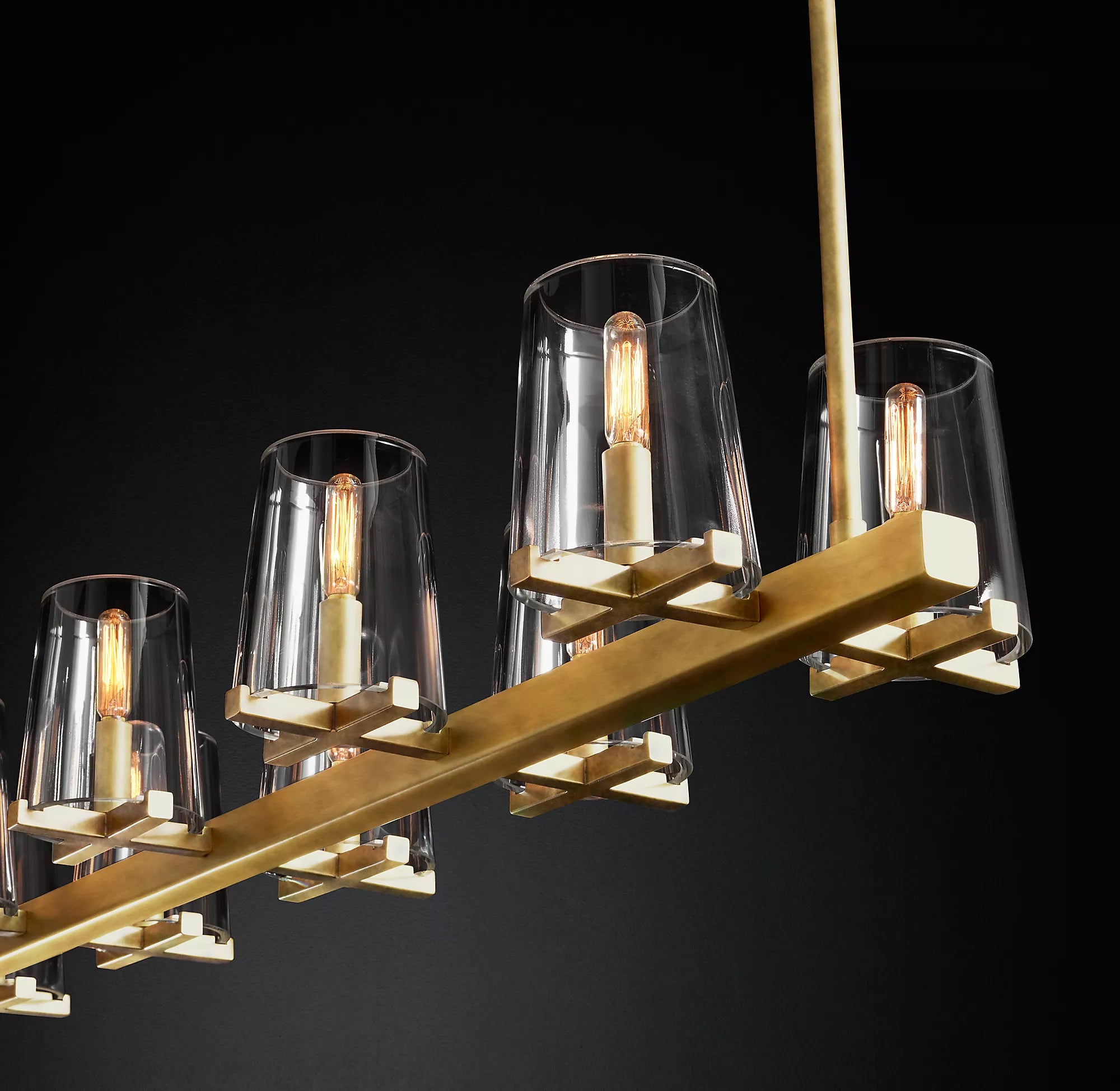 49 Inch Hurricane Candle Linear Chandelier - Pauillac