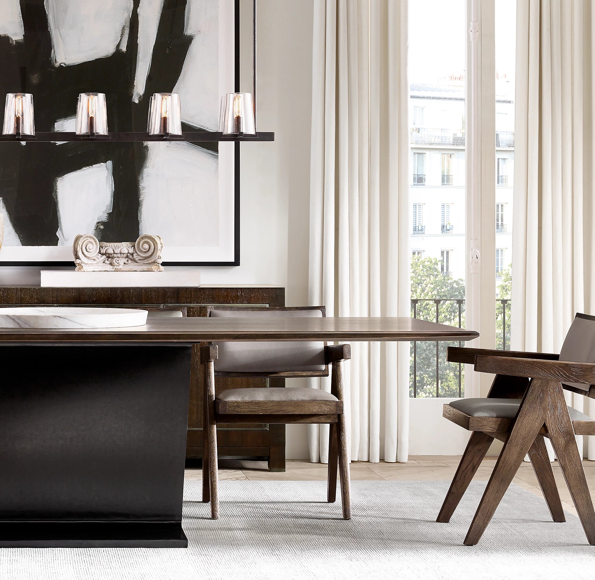 60 Inch Hurricane Candle Linear Chandelier - Pauillac