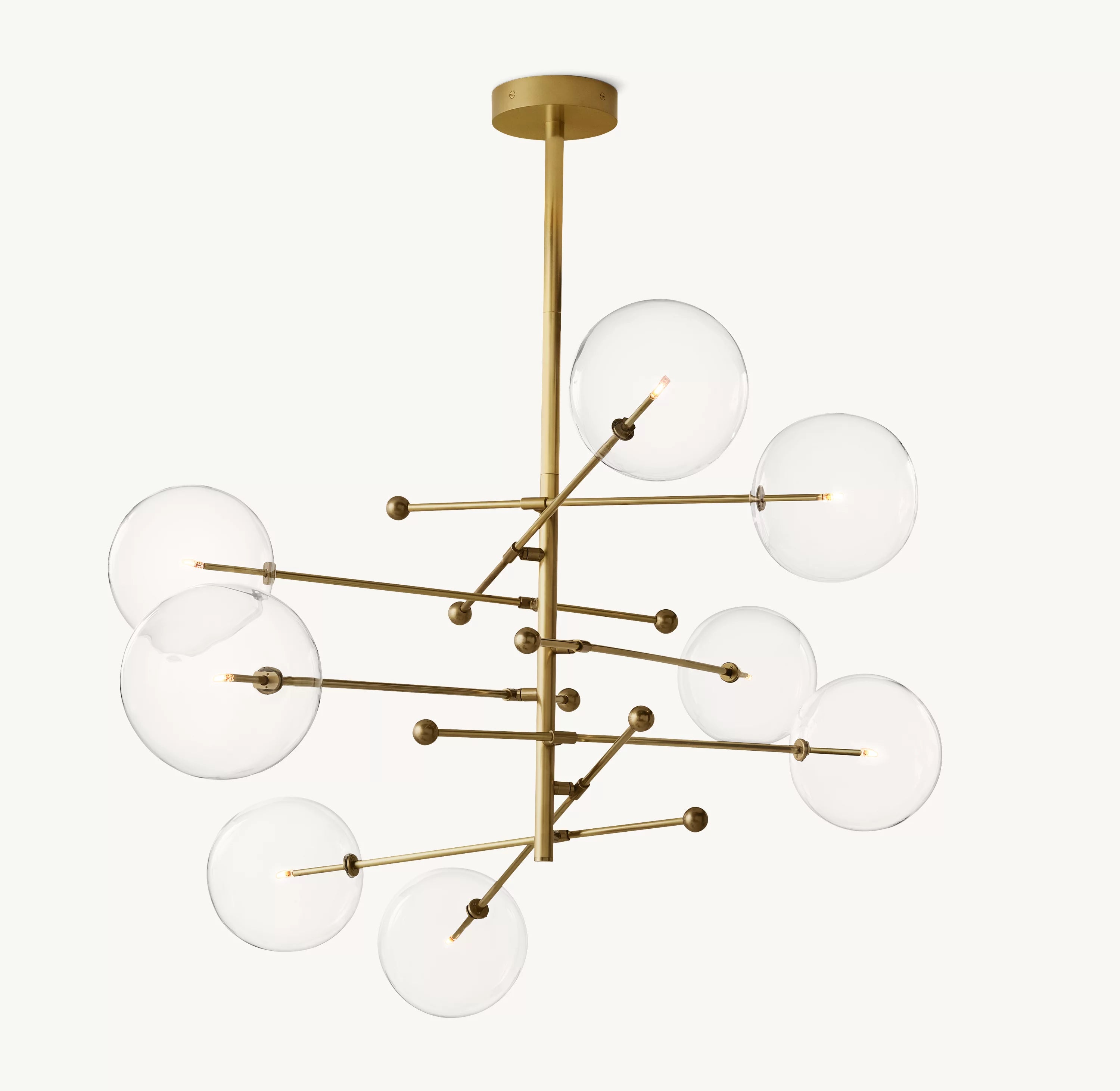 79 Inch Sputnik Globe Glass Chandelier - Mobile