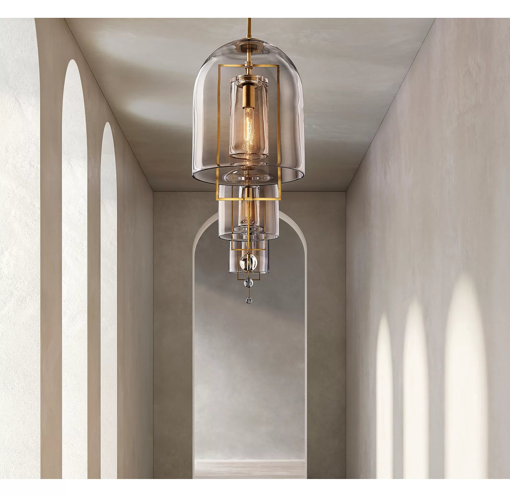 15 Inch Bell Glass Pendant Light - Fulcrum