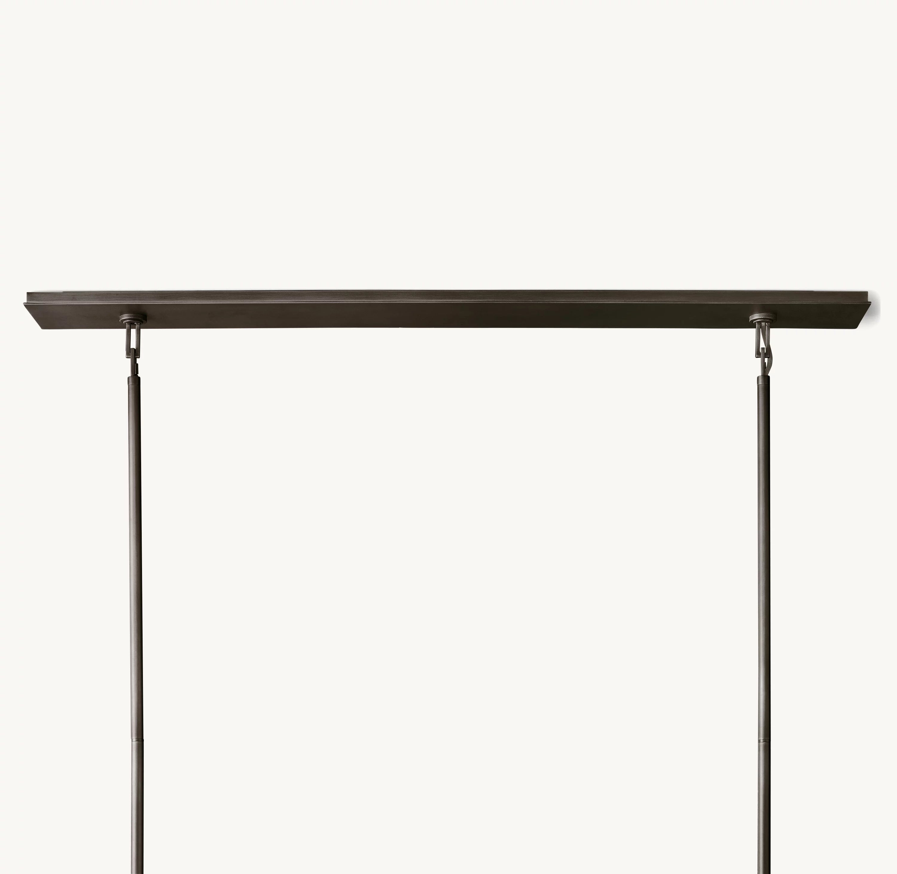 54 Inch Glass Rectangular Chandelier - Beckman
