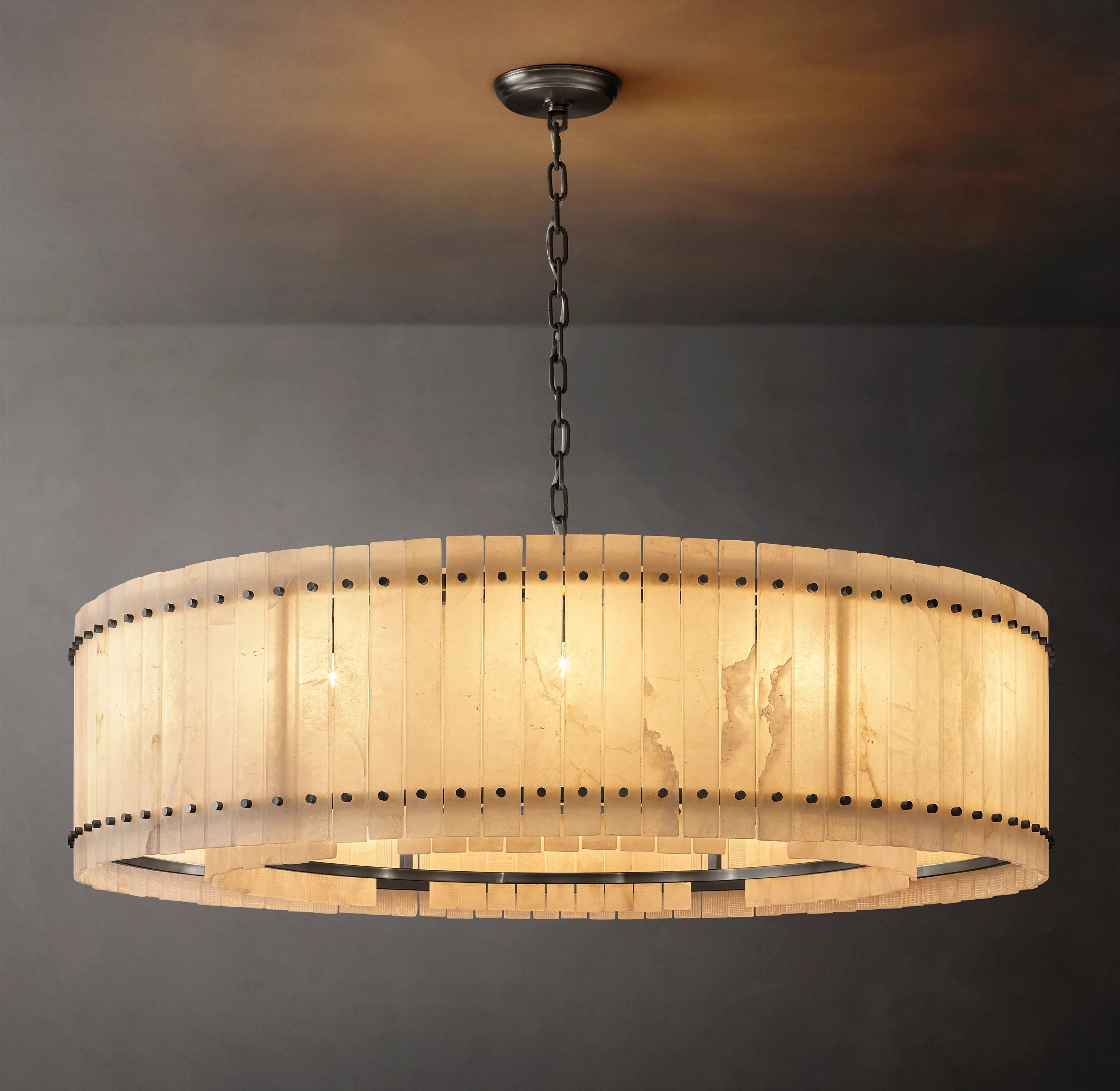 60 Inch Alabaster Round Chandelier - San Marco