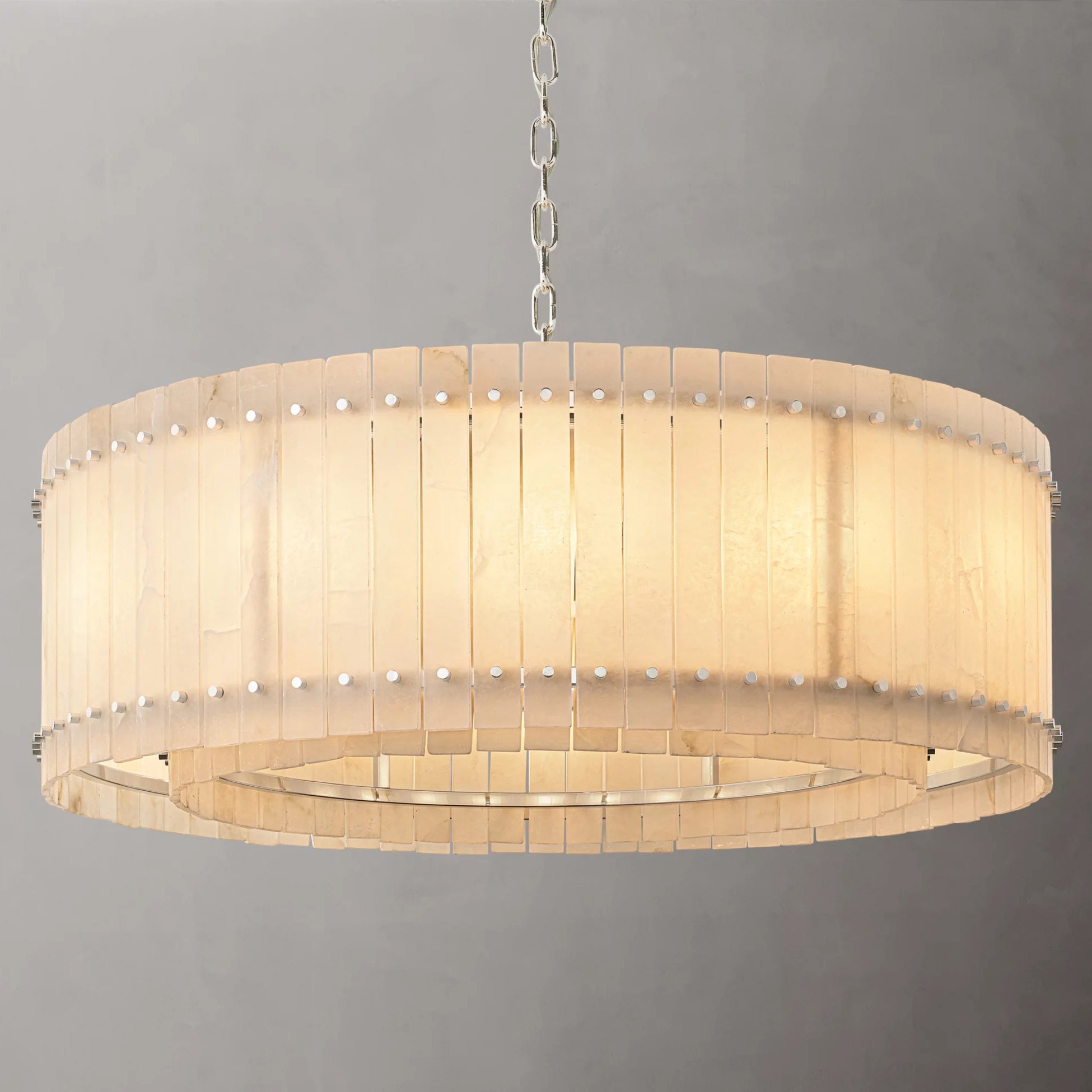 48 Inch Alabaster Round Chandelier - San Marco