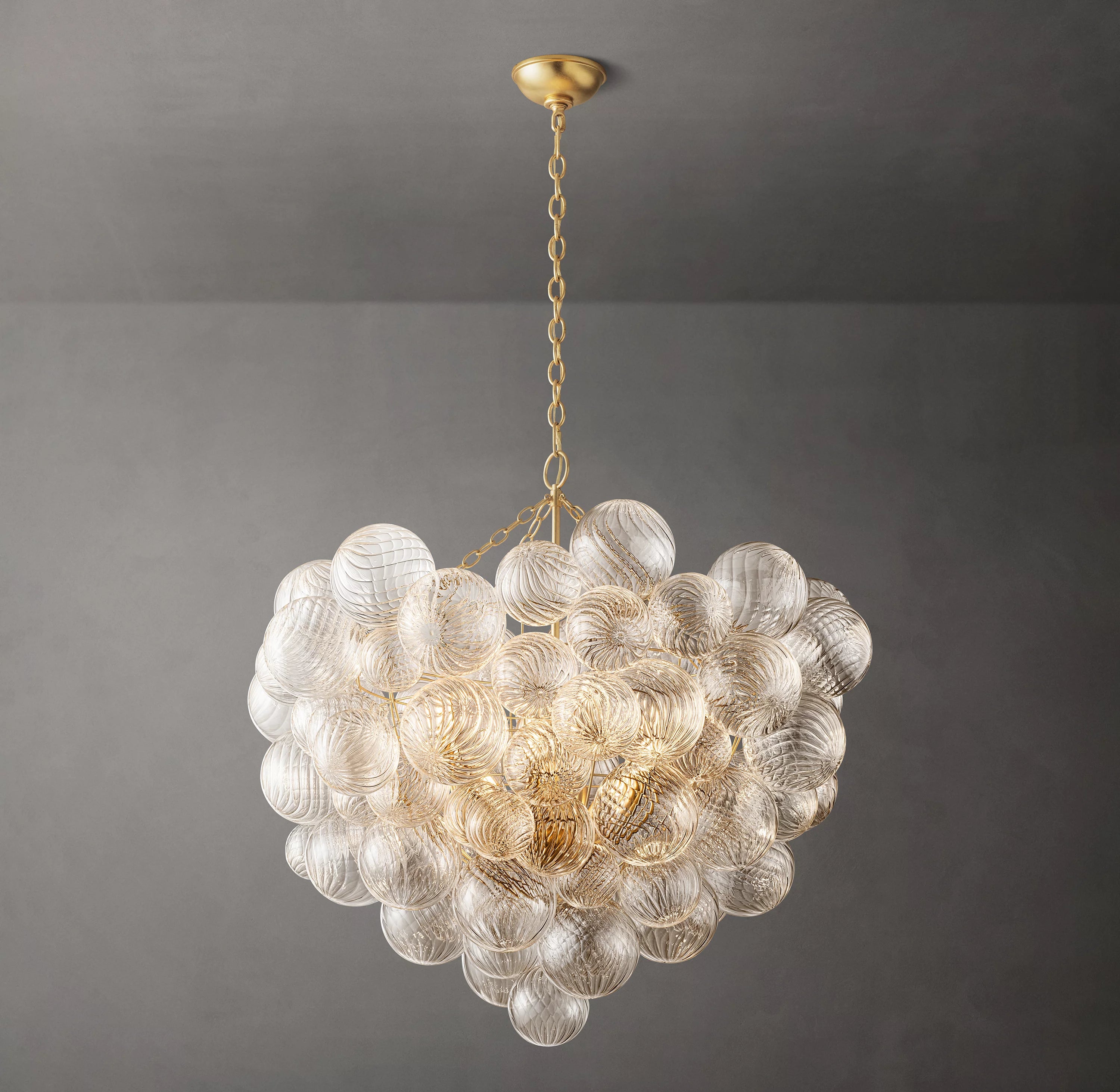 38 Inch Glass bubble Chandelier - Talia