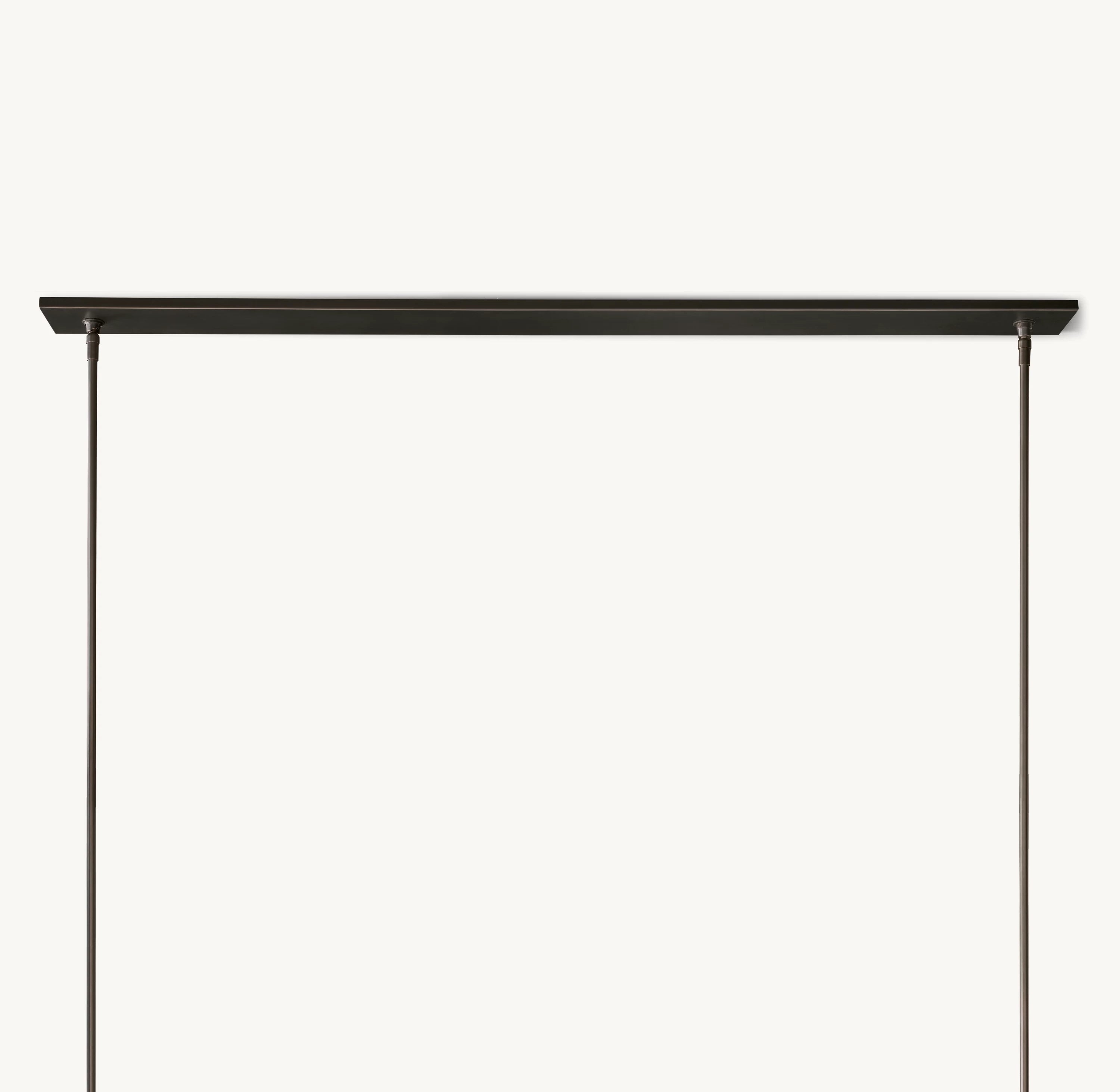 54 Inch Cylindrical Glass Candle Linear Chandelier - Ravelle