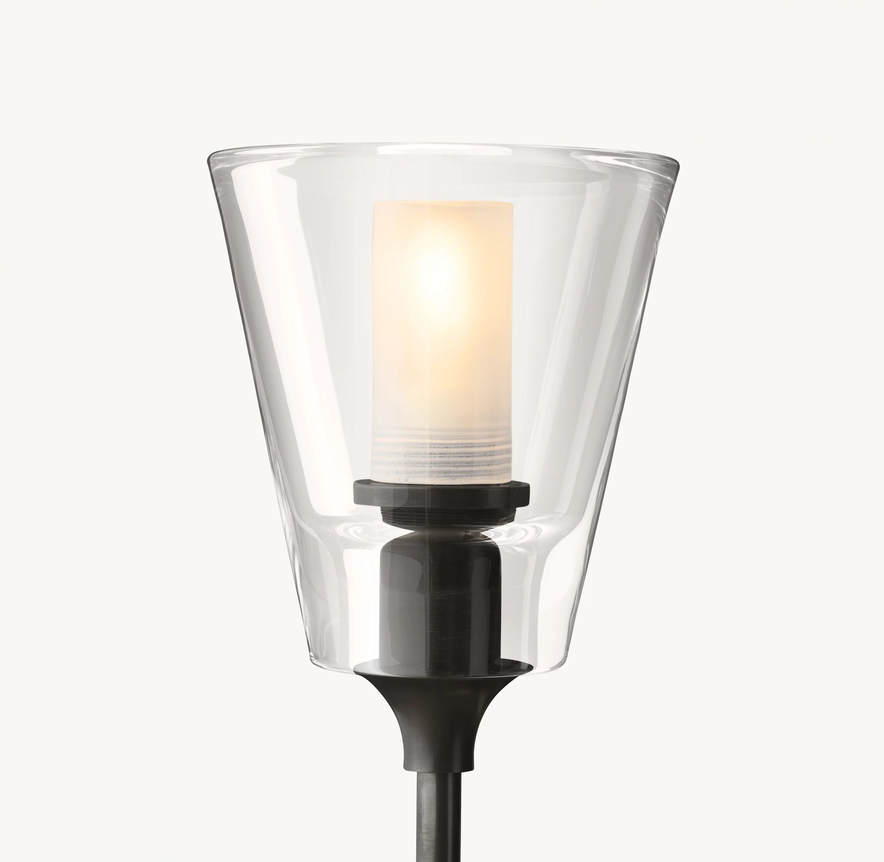 46 Inch Torch Round Chandelier - Verre