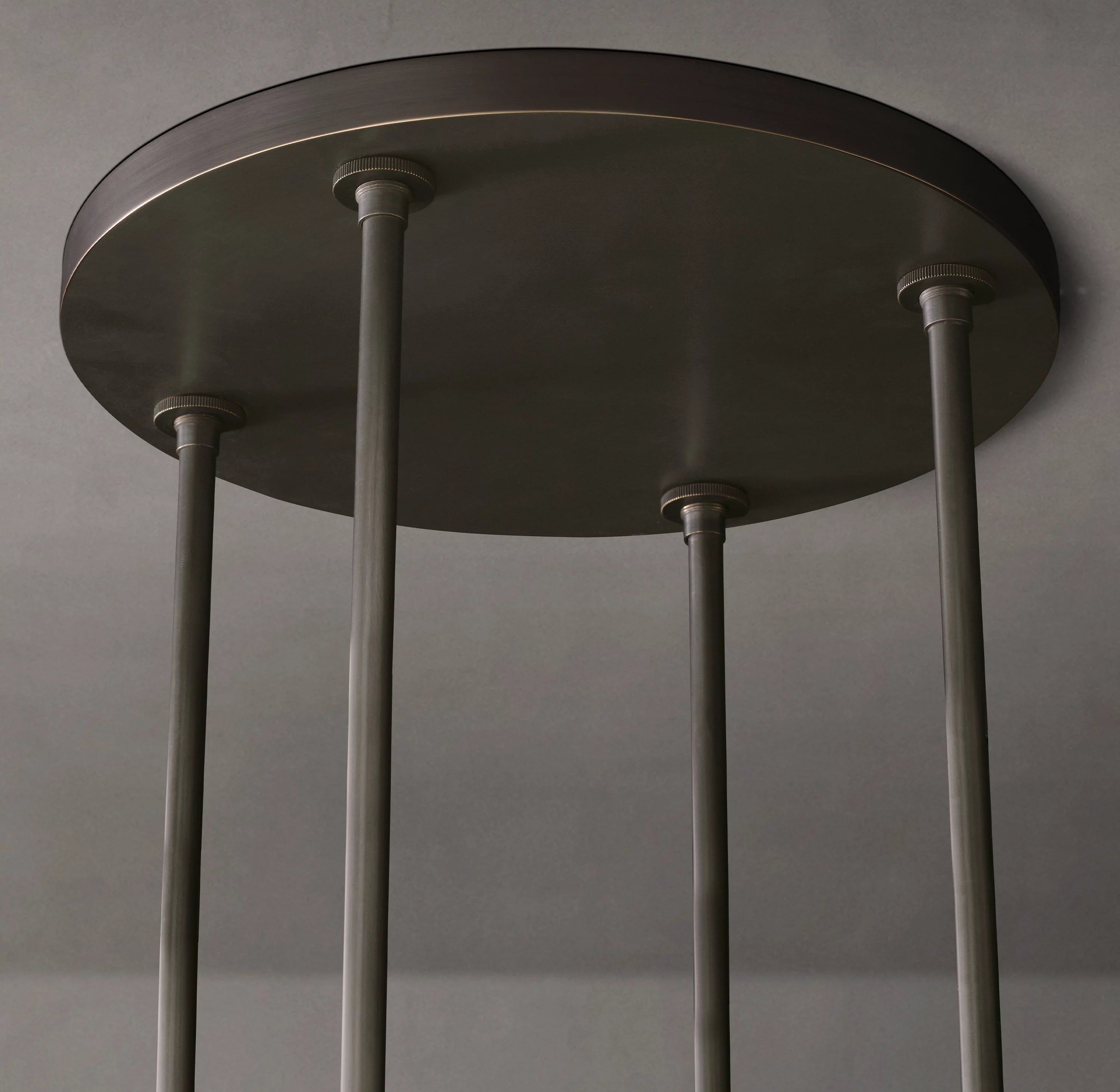 36 Inch Cylindrical Milk Glass Round Chandelier - Ravelle