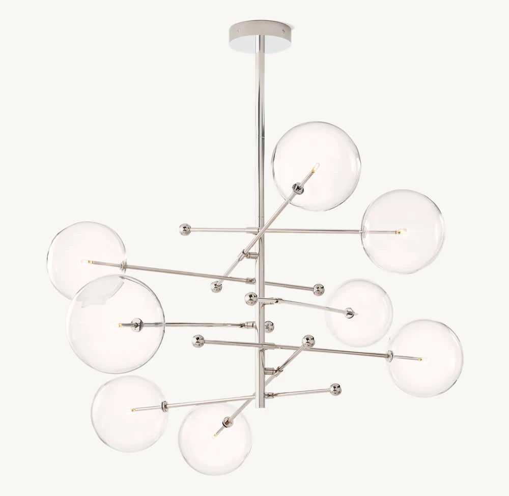 79 Inch Sputnik Globe Glass Chandelier - Mobile