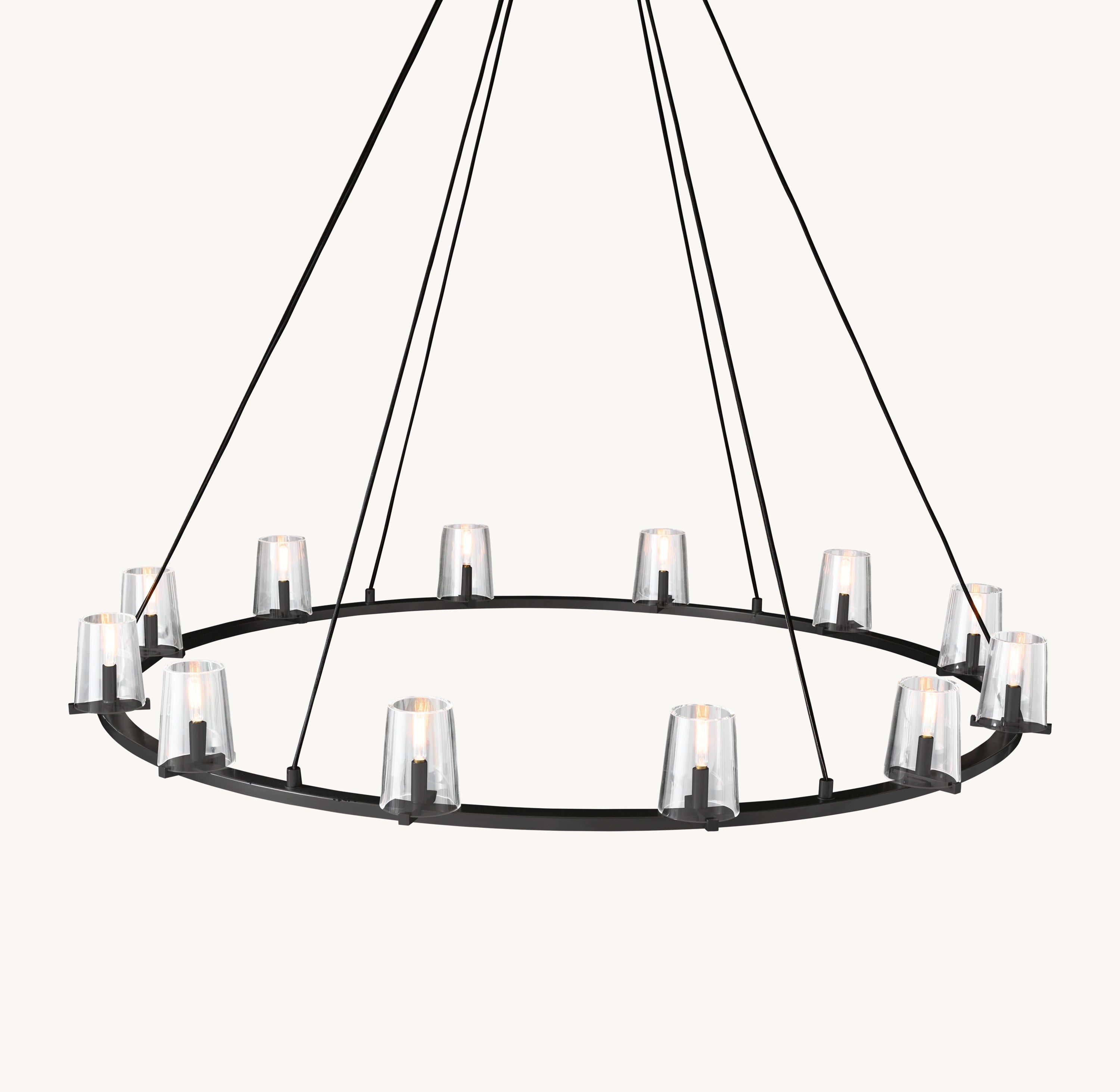 60 Inch Hurricane Candle Ring Chandelier - Pauillac