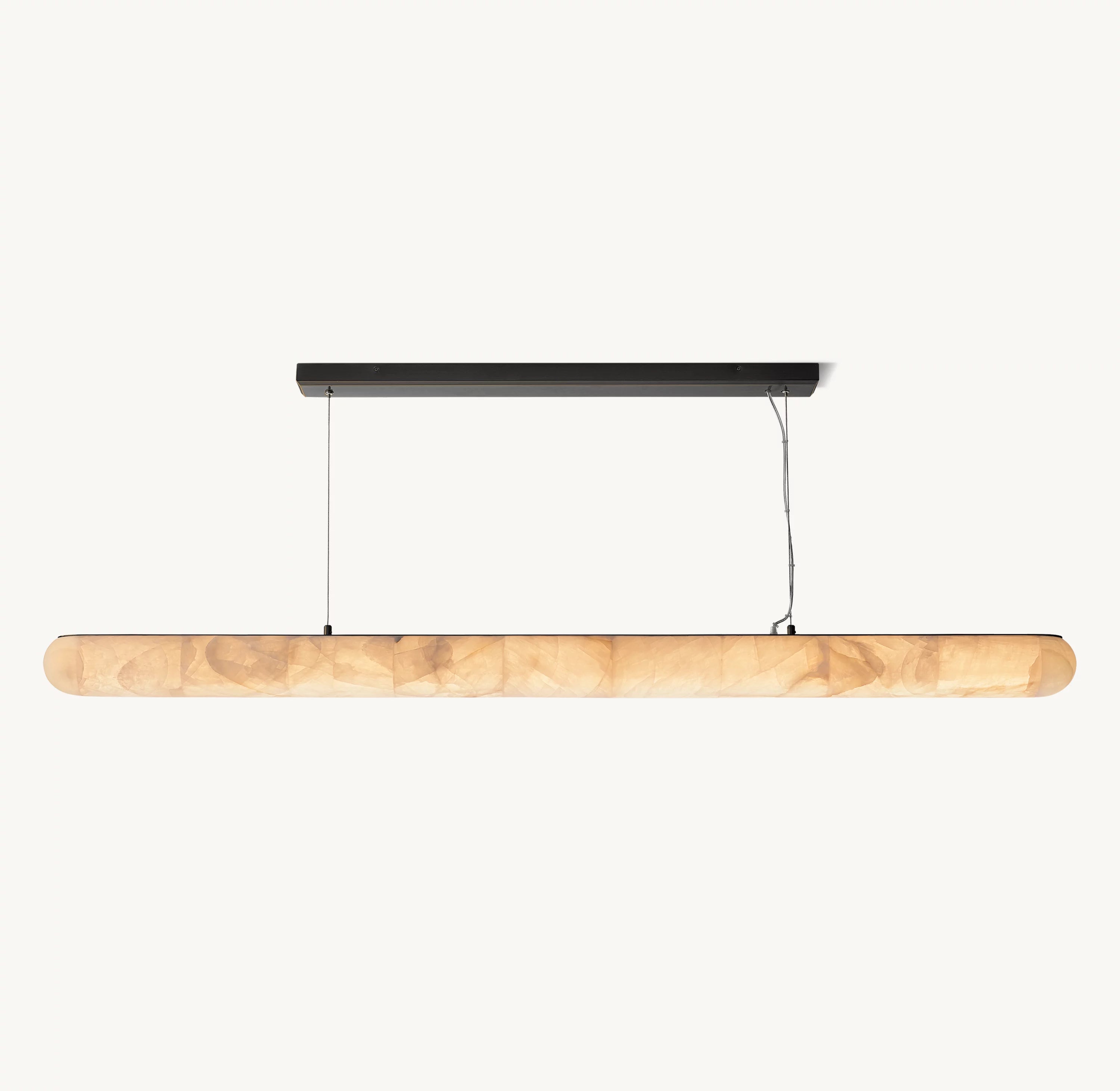 80 Inch Lisse Linear Alabaster Chandelier - Rivage
