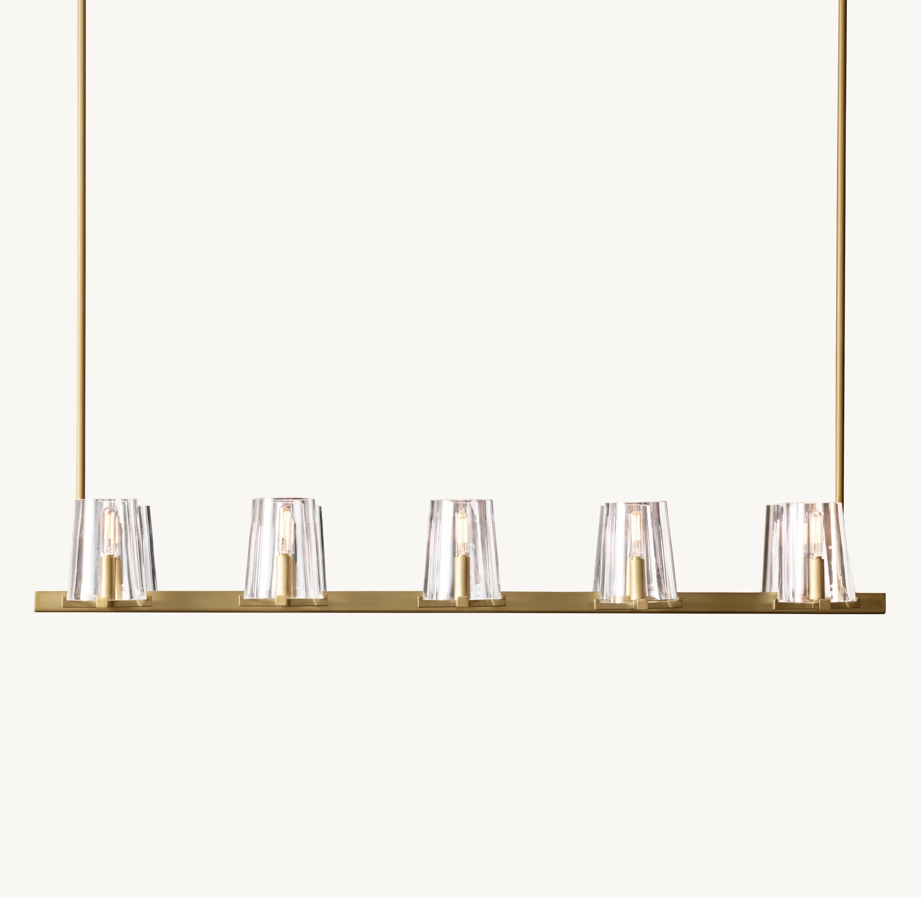 49 Inch Hurricane Candle Linear Chandelier - Pauillac