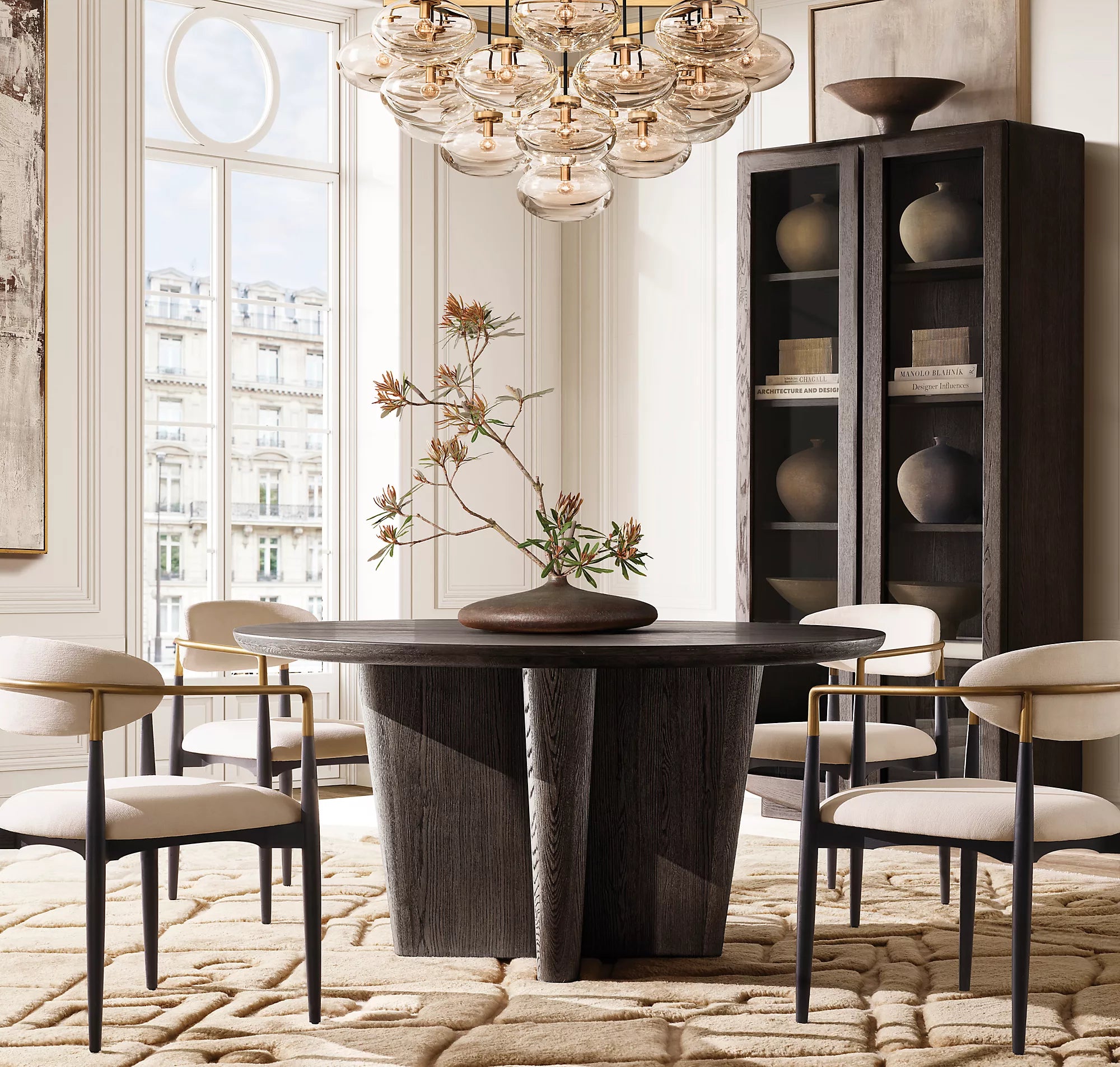 48 Inch Globe Glass Cluster Chandelier - Cabrette