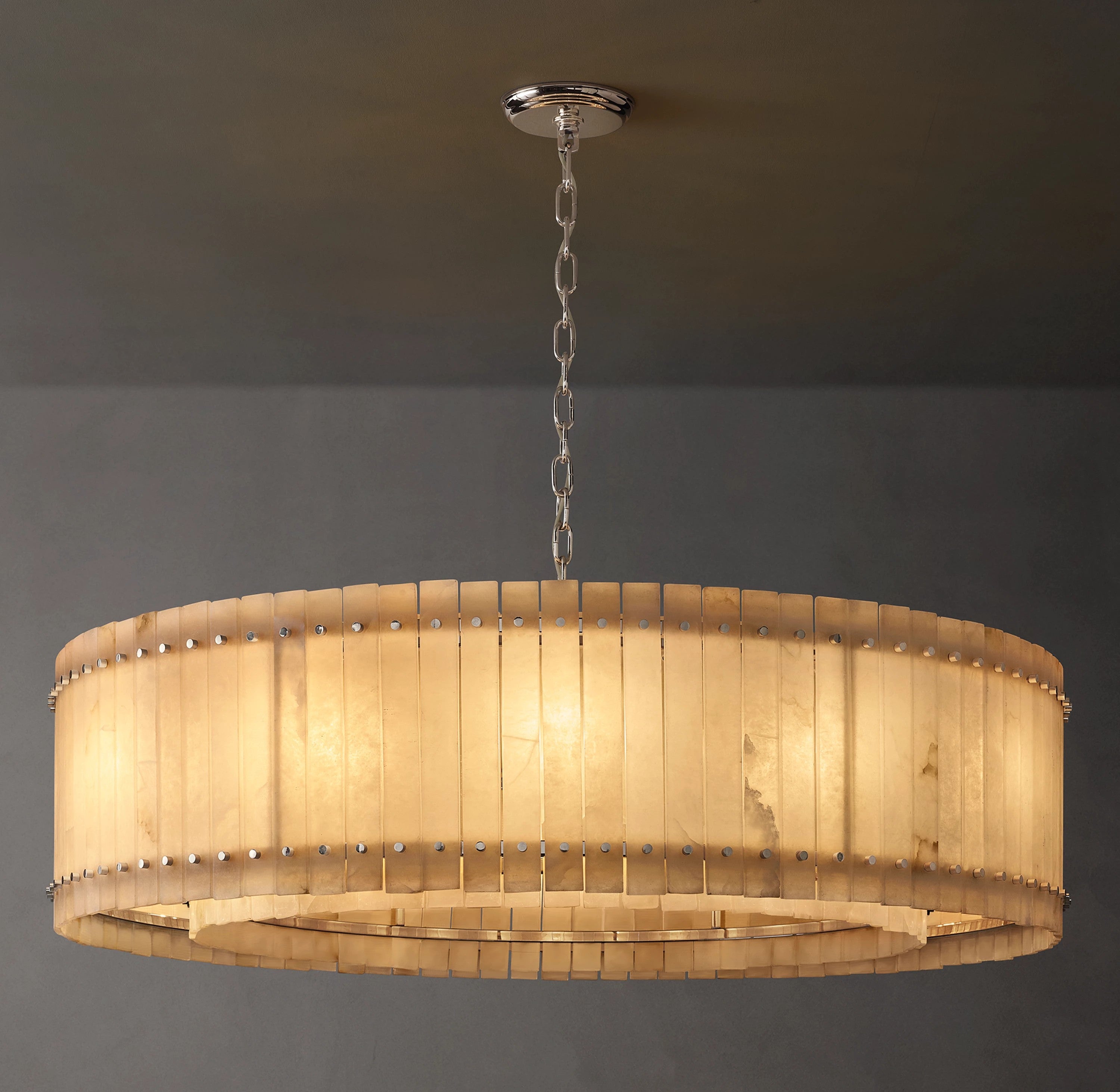 60 Inch Alabaster Round Chandelier - San Marco