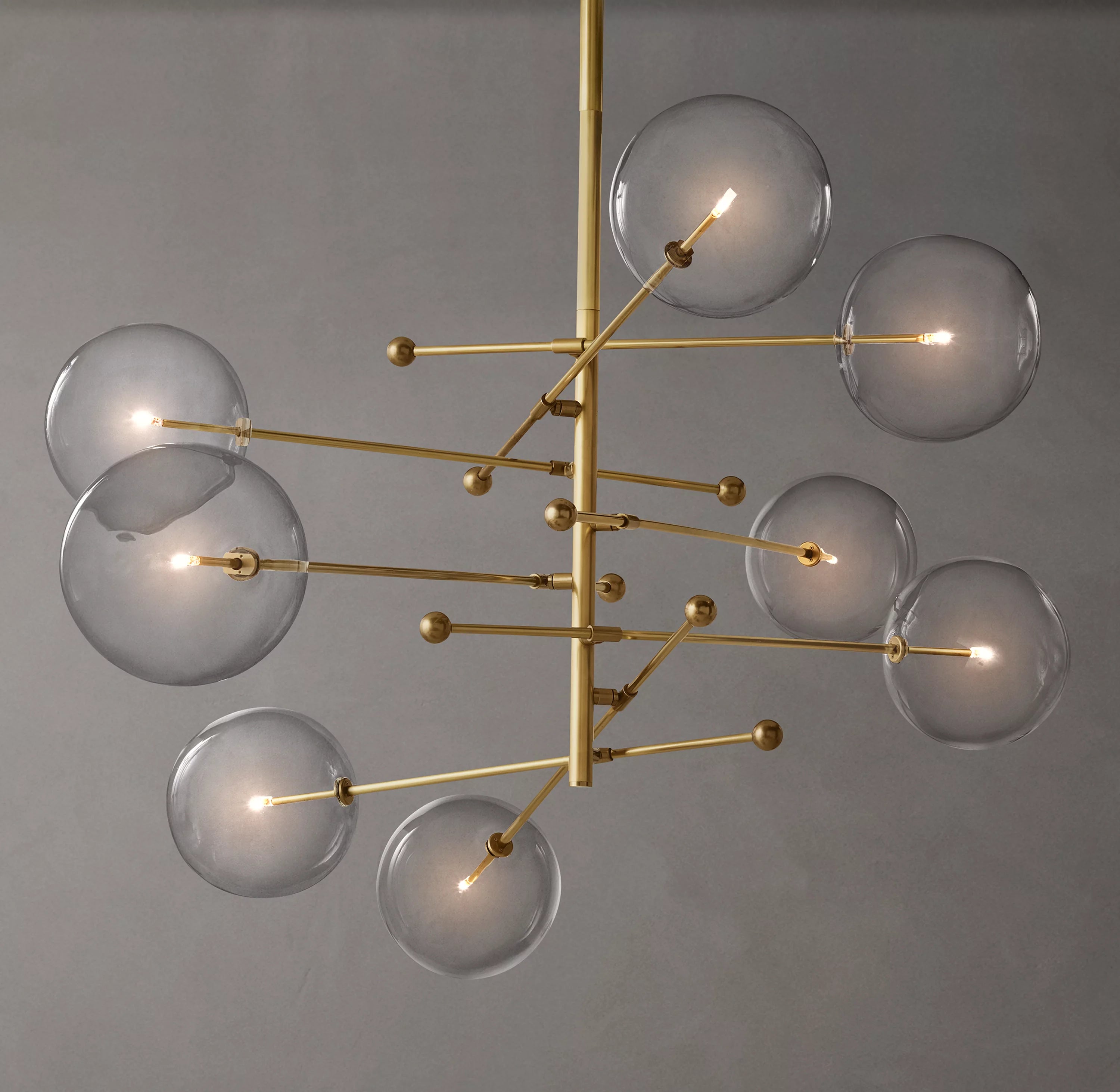 79 Inch Sputnik Globe Glass Chandelier - Mobile