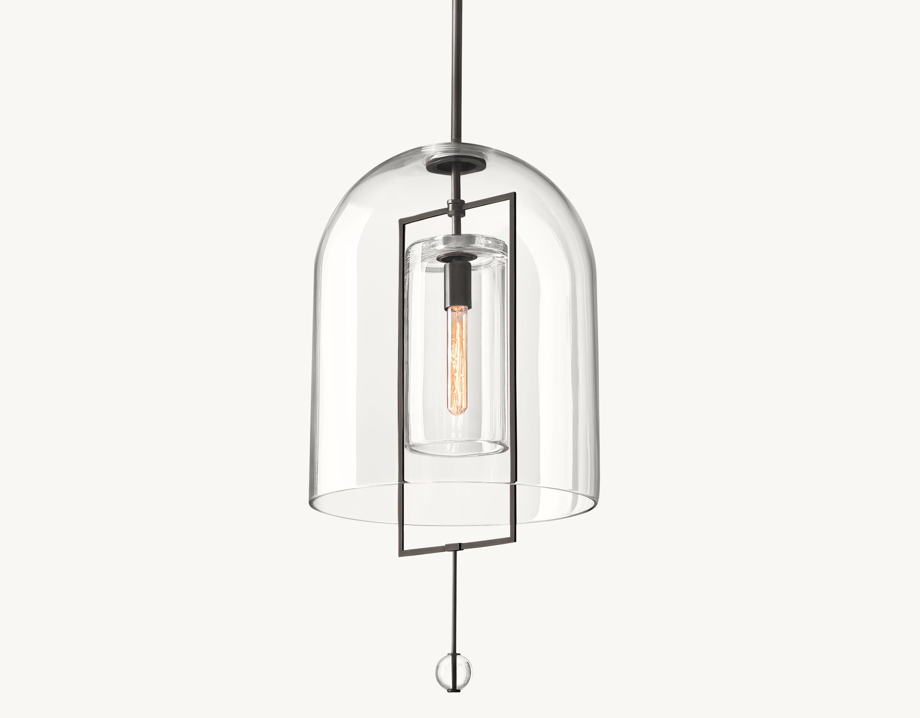 15 Inch Bell Glass Pendant Light - Fulcrum