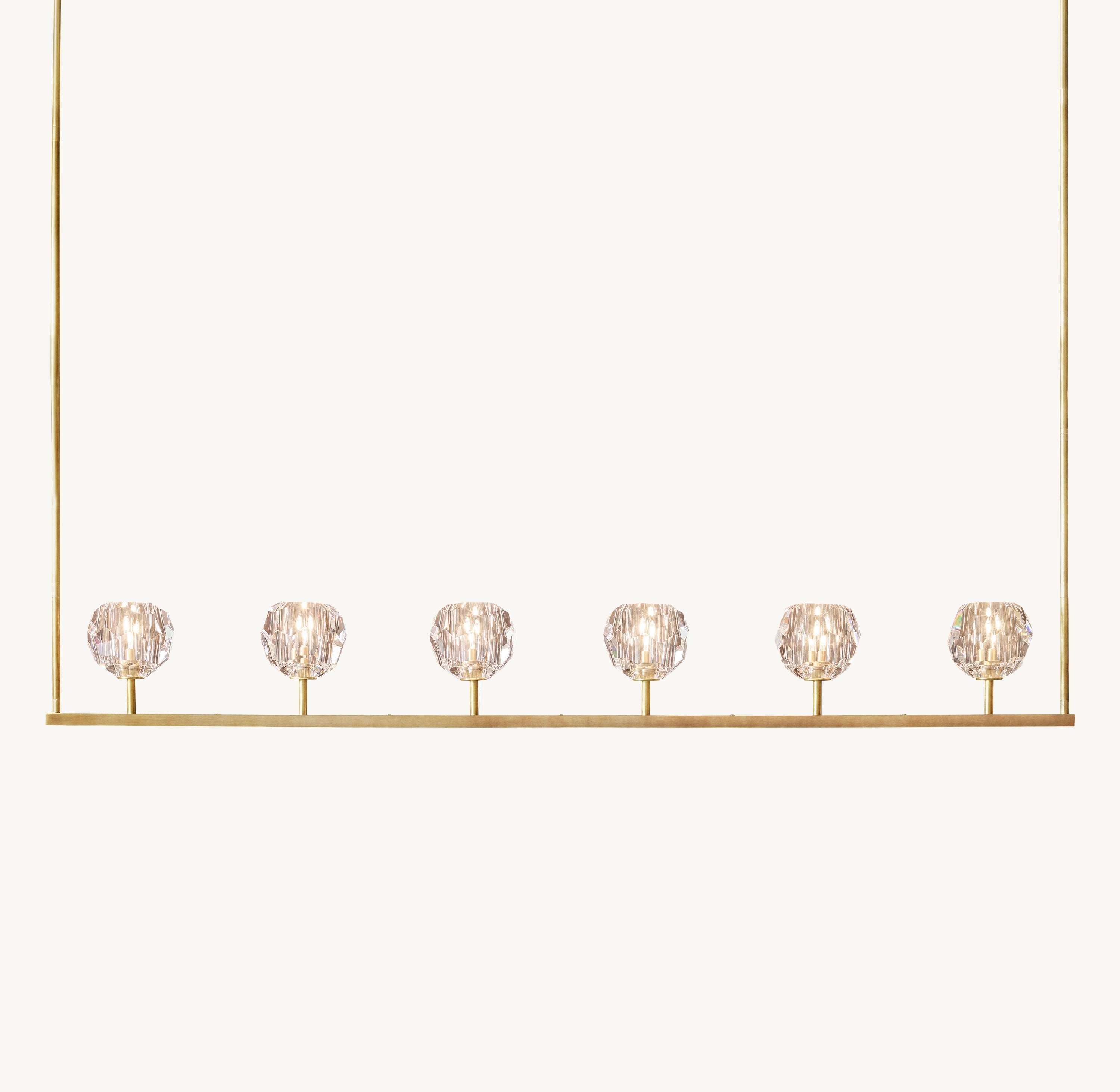60 Inch Crystal Linear Chandelier – Boule