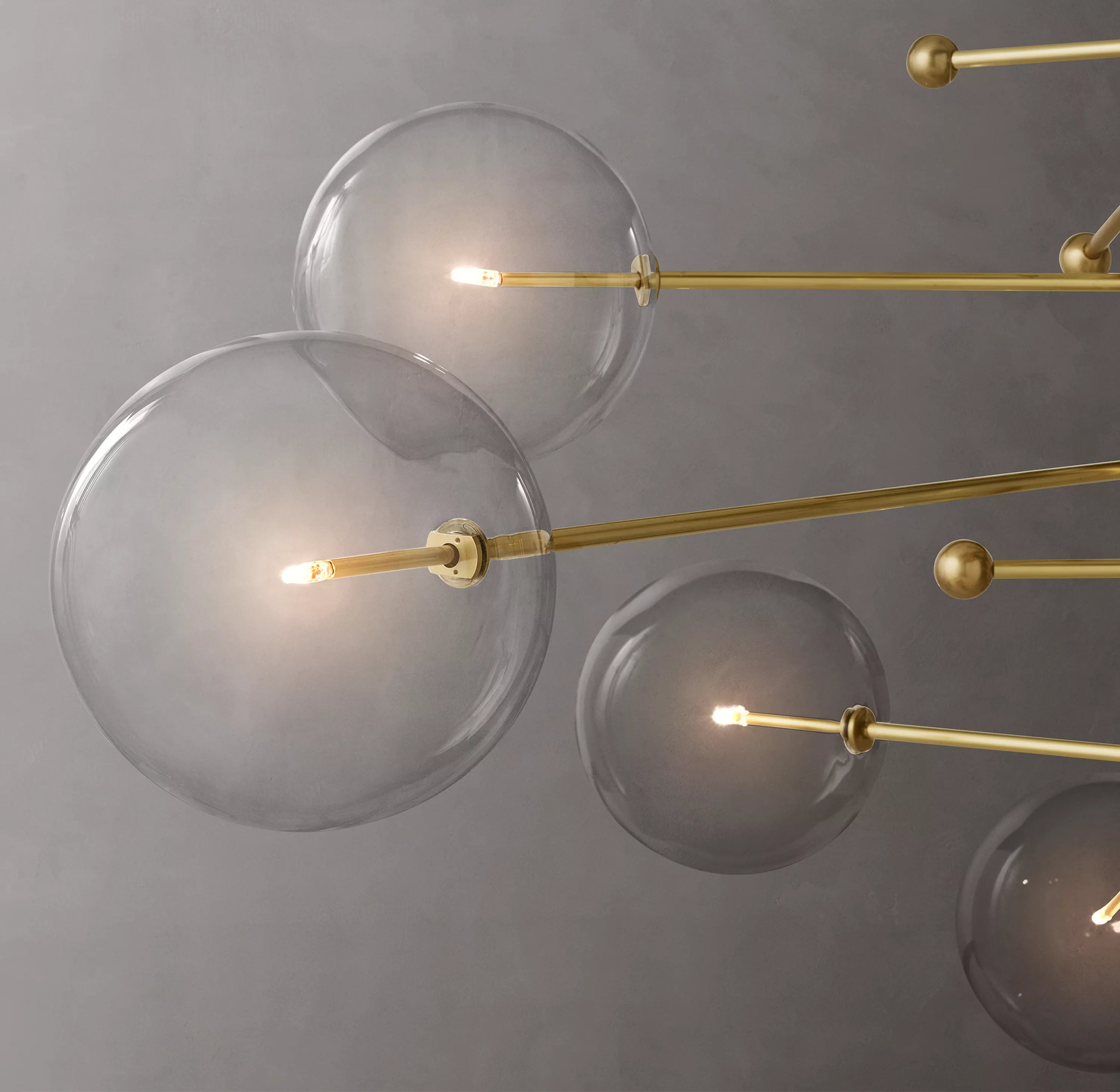 79 Inch Sputnik Globe Glass Chandelier - Mobile