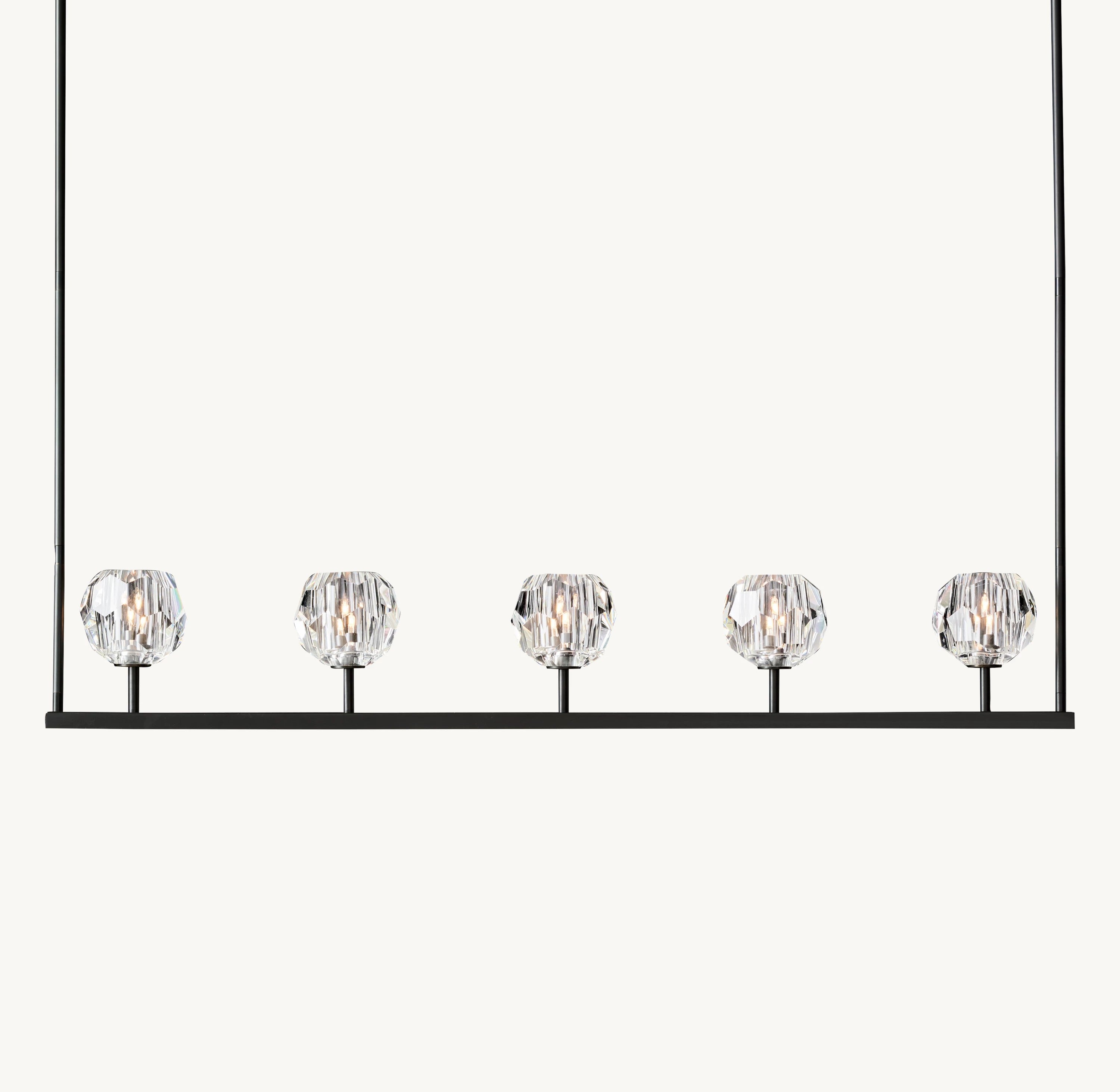 48 Inch Crystal Linear Chandelier – Boule